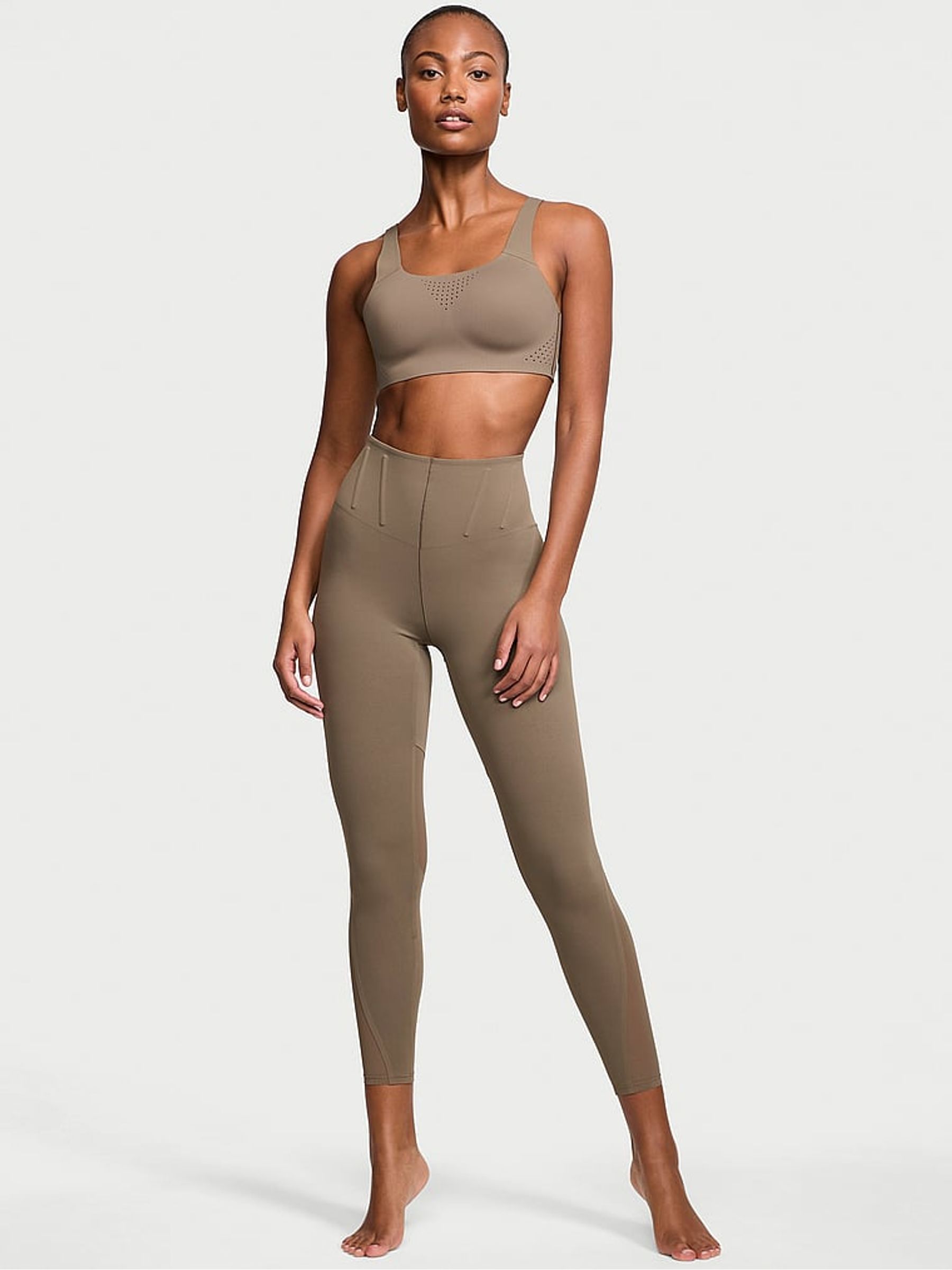 Terra Olive Green 7/8 Length VS Elevate Corset Leggings - Image 1 of 4