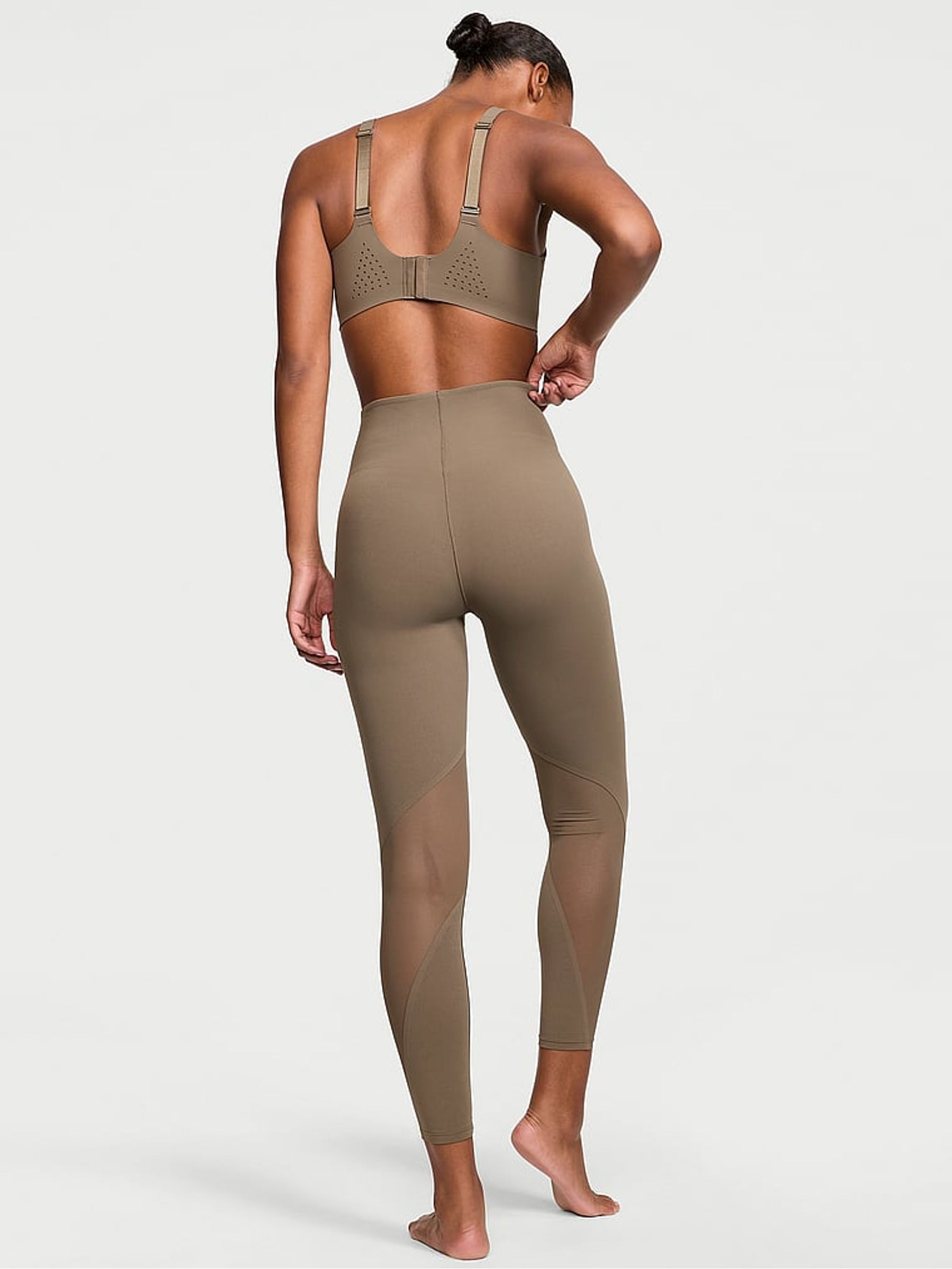 Terra Olive Green 7/8 Length VS Elevate Corset Leggings - Image 2 of 4