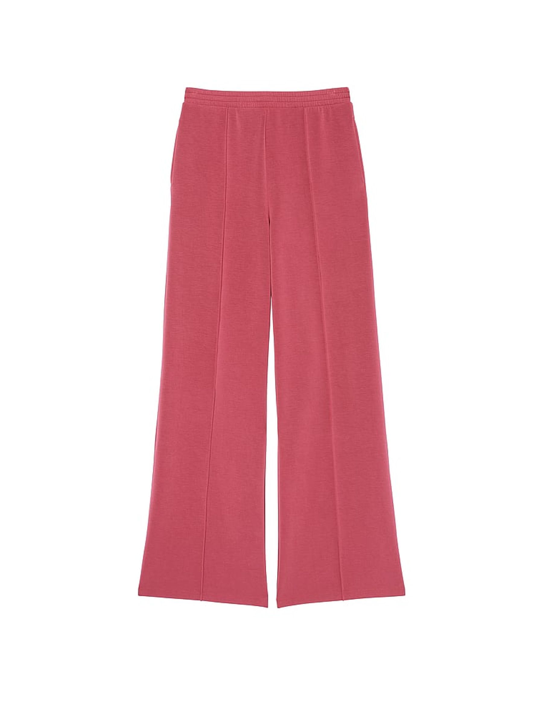 Deep Rose Pink Modal Wide Leg Jogger - Image 2 of 2