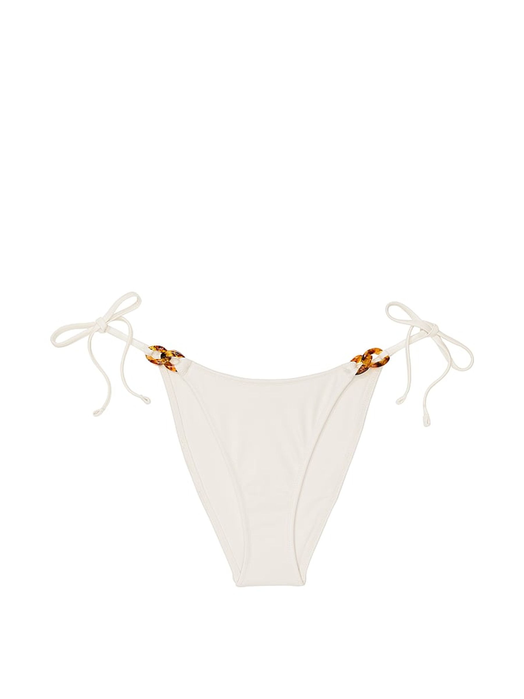 Coconut White Brazilian Swim Chain Bikini Bottom - Image 3 of 3
