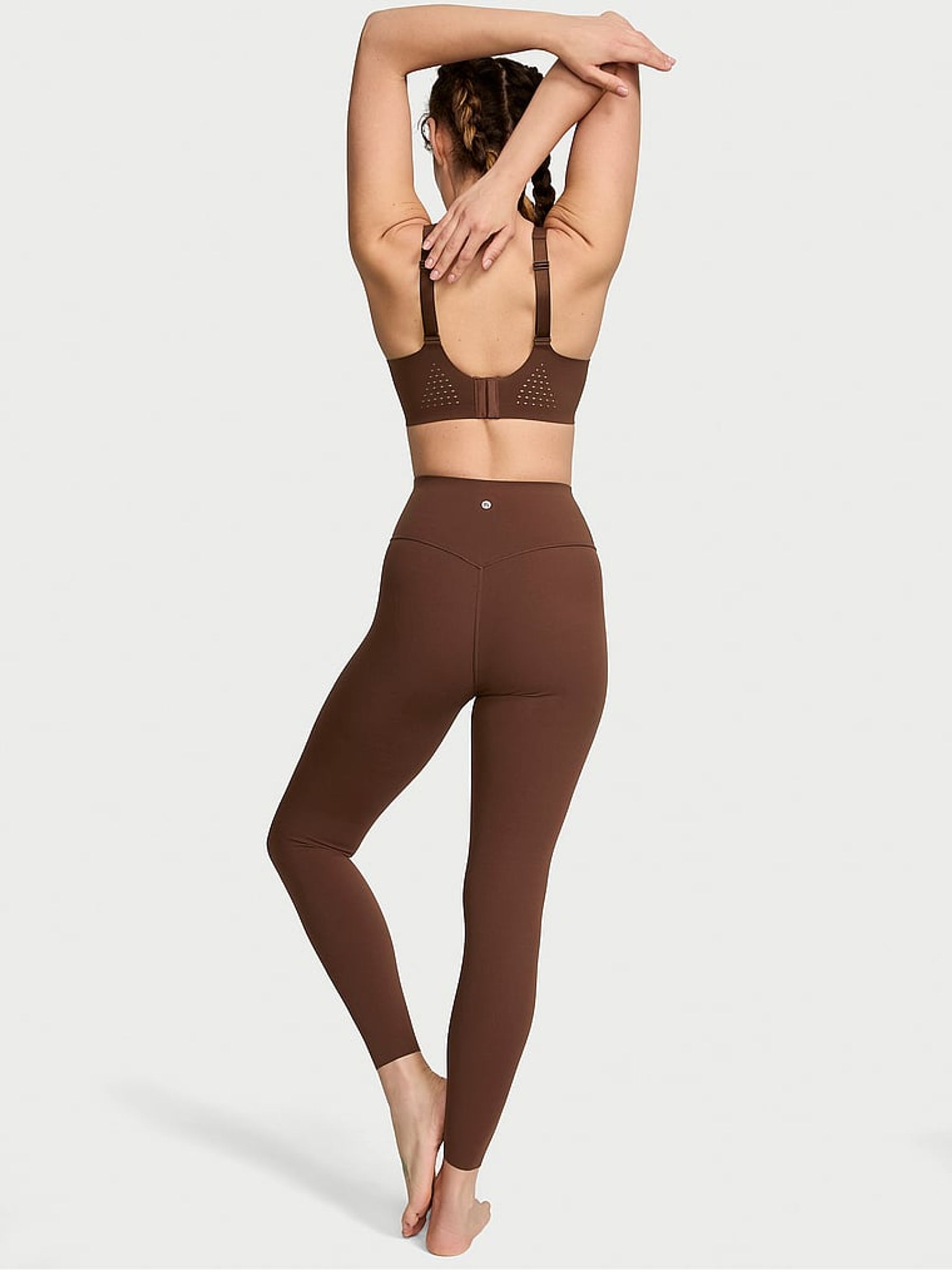 Ganache Brown 7/8 Length VS Elevate Light Compression Leggings - Image 2 of 5