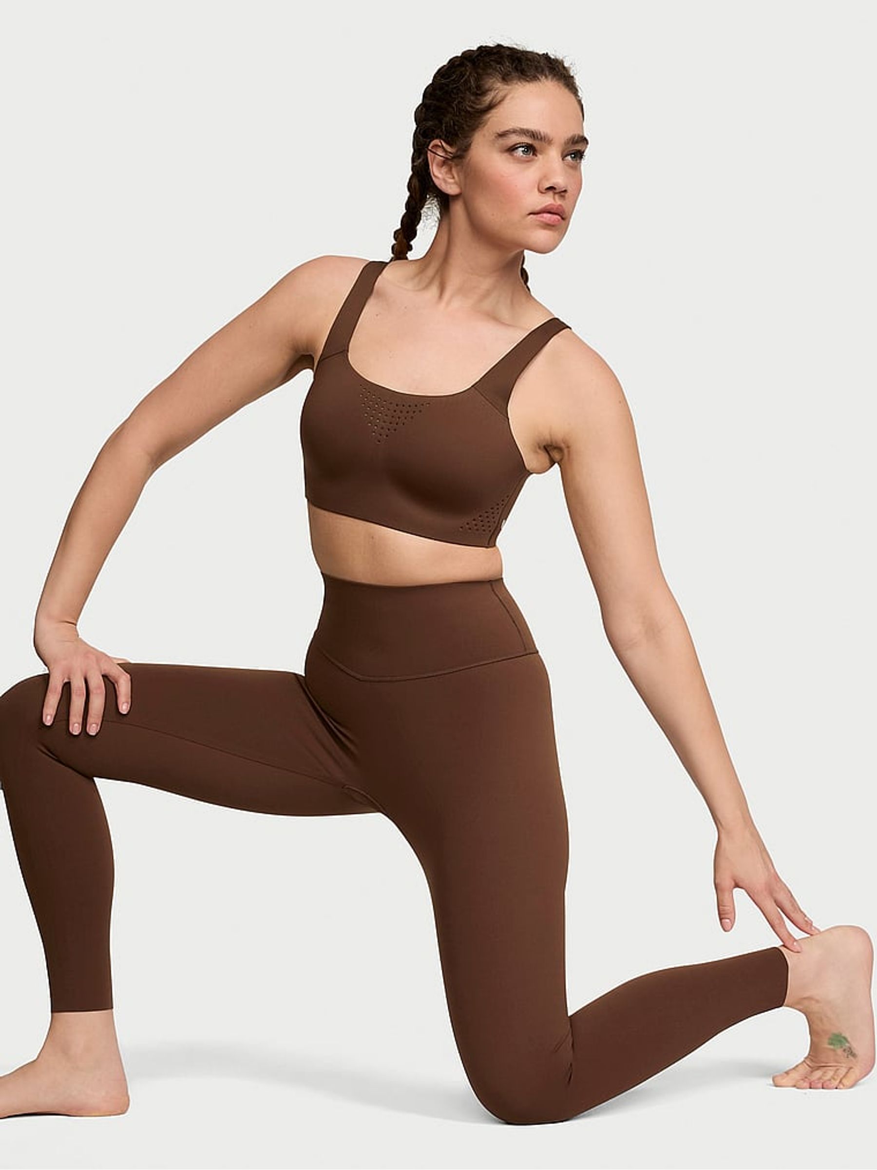 Ganache Brown 7/8 Length VS Elevate Light Compression Leggings - Image 3 of 5