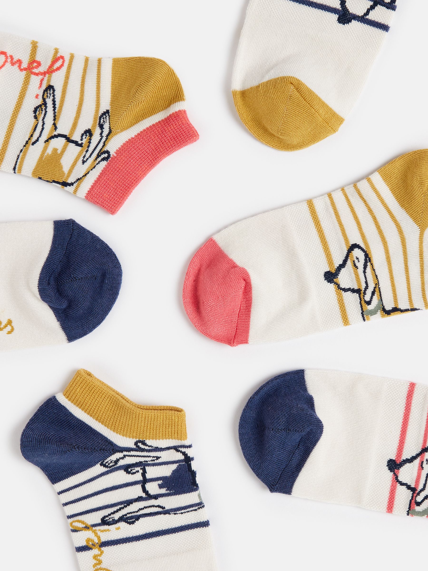 Rilla Orange Trainer Socks 3 Pack - Image 3 of 3