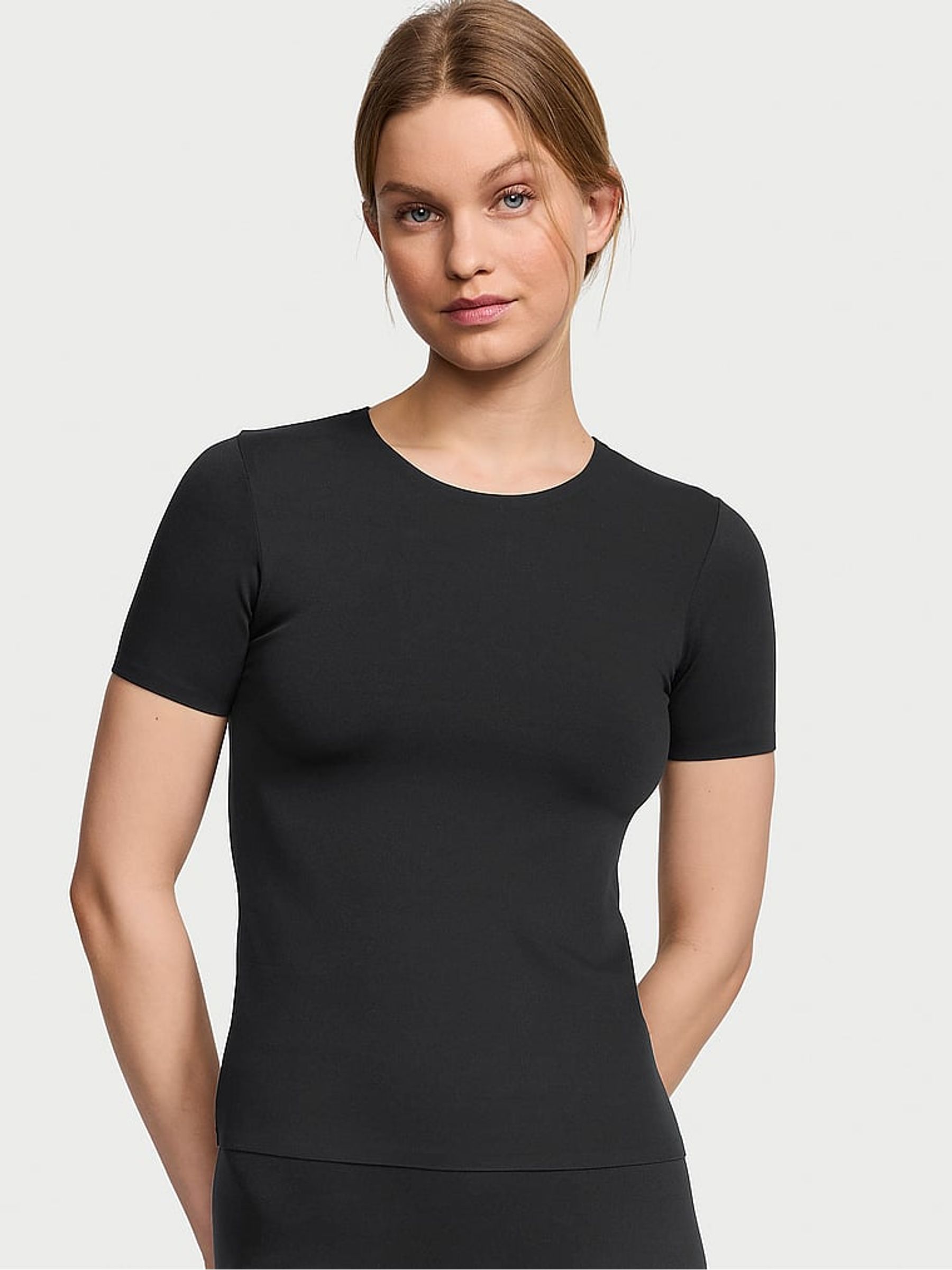Pure Black Elevate™ Stretch T-Shirt - Image 1 of 3