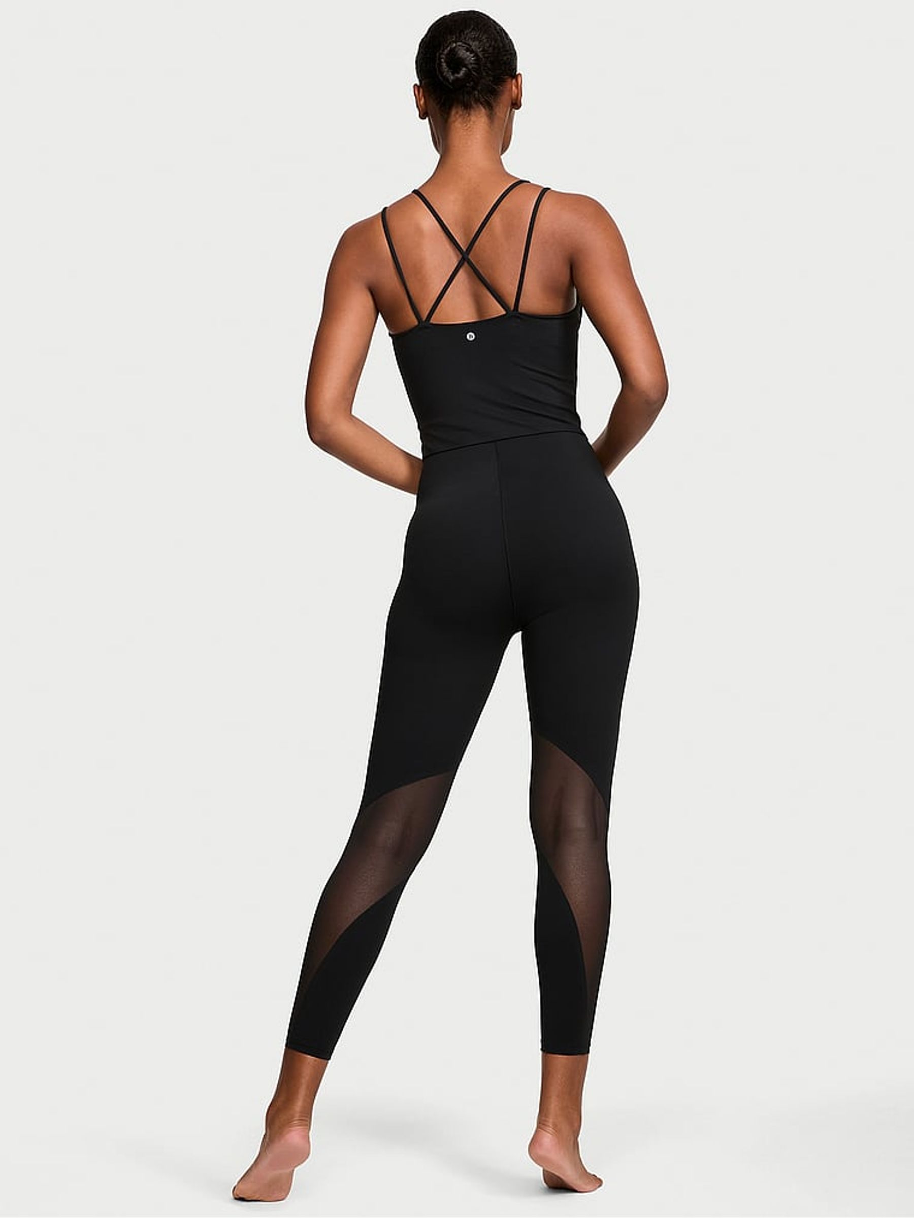 Pure Black 7/8 Length VS Elevate Corset Leggings - Image 2 of 4