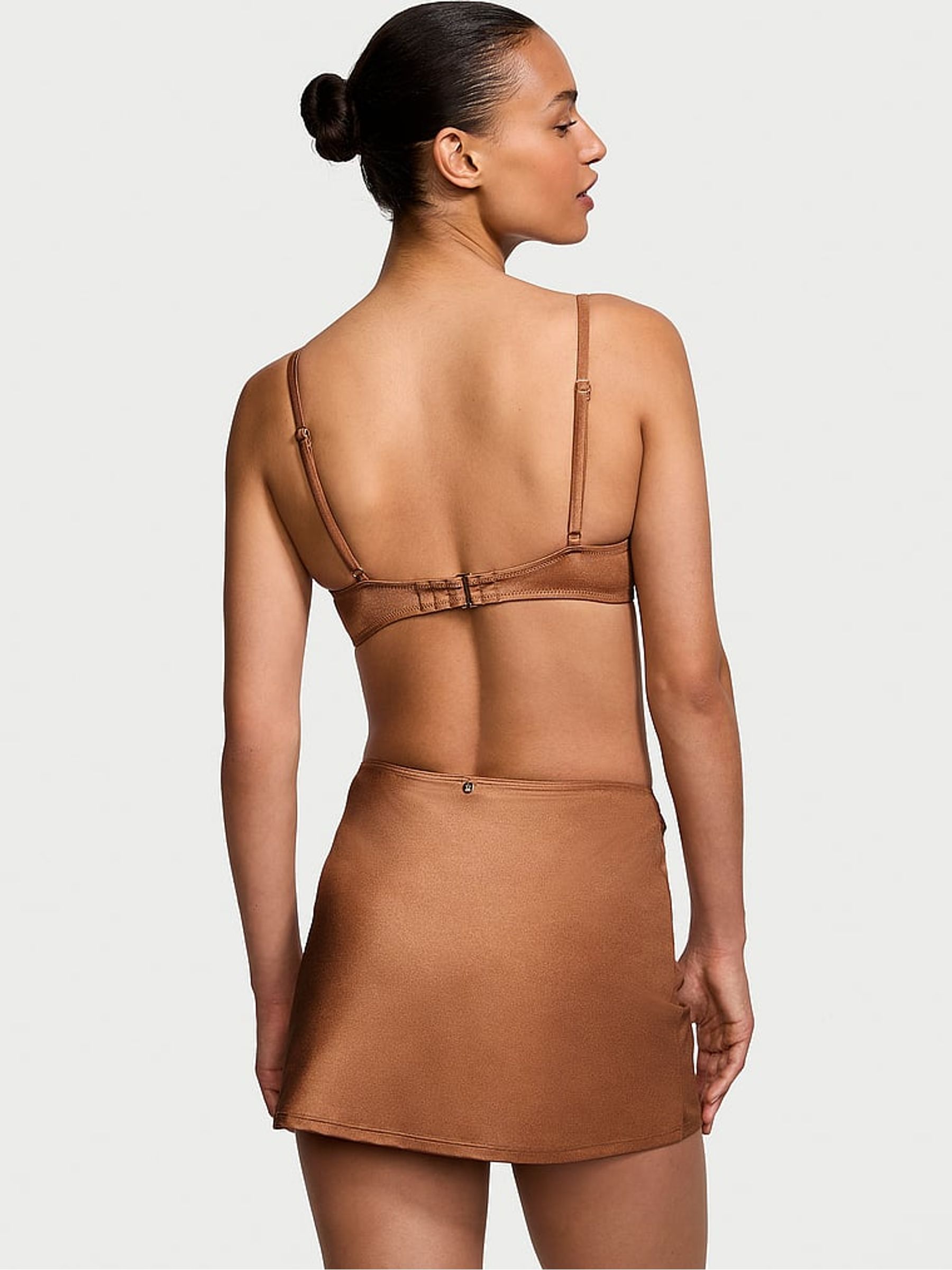 Caramel Brown Swim Chain Mini Skirt - Image 2 of 3