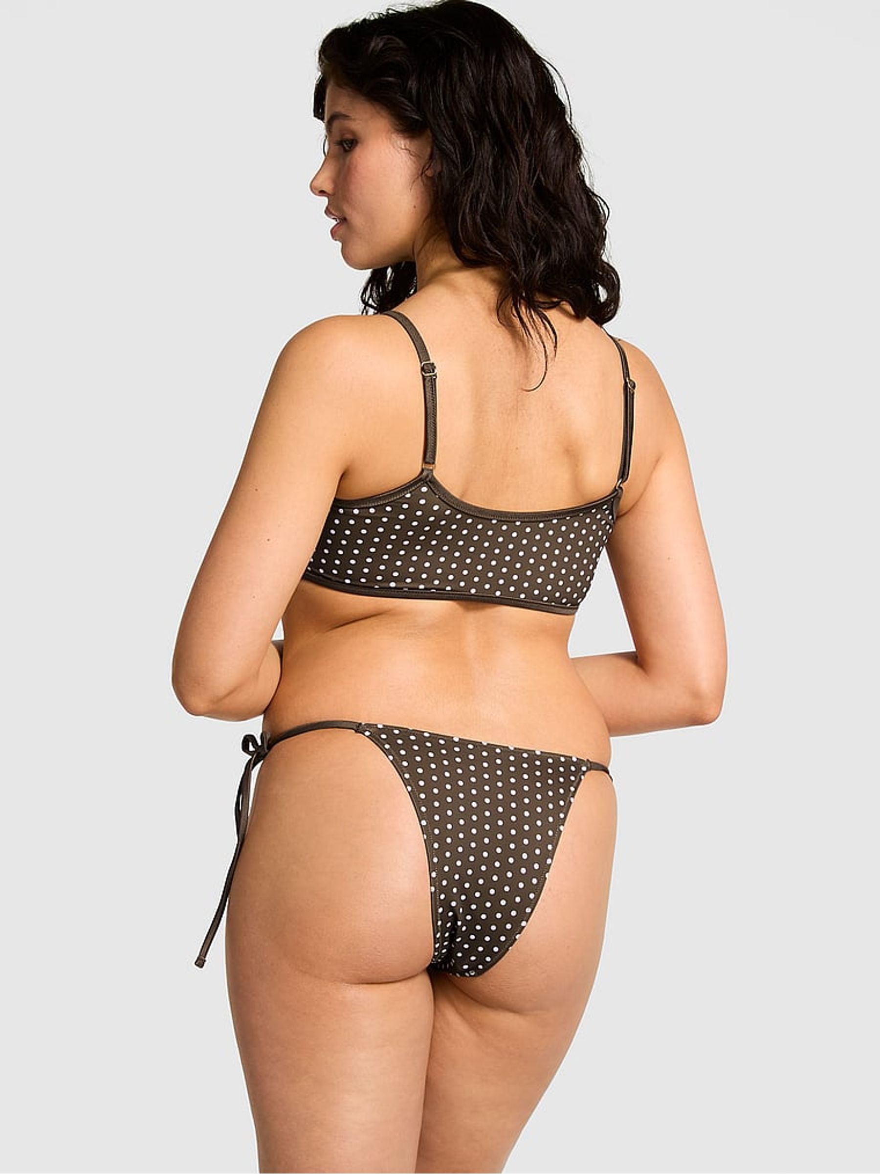 Classic Dot Brown Frankies Bikinis St. Augustine Bikini Top - Image 2 of 3