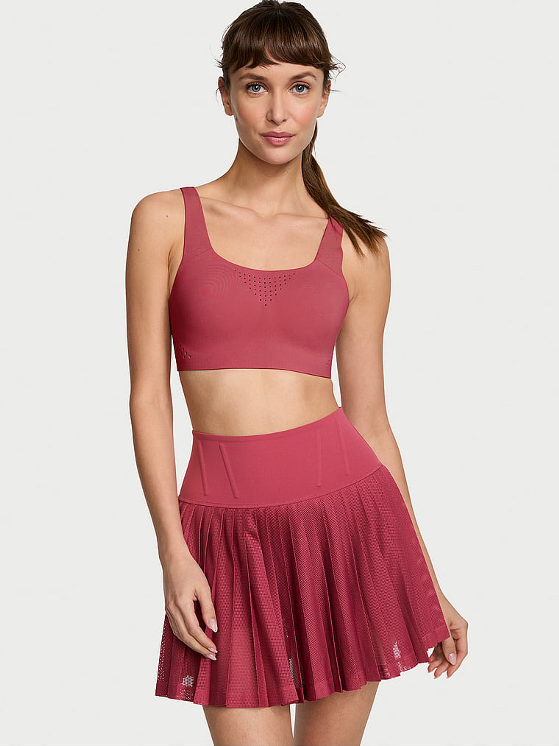Deep Rose Pink VS Elevate Corset Mesh Skort - Image 1 of 3
