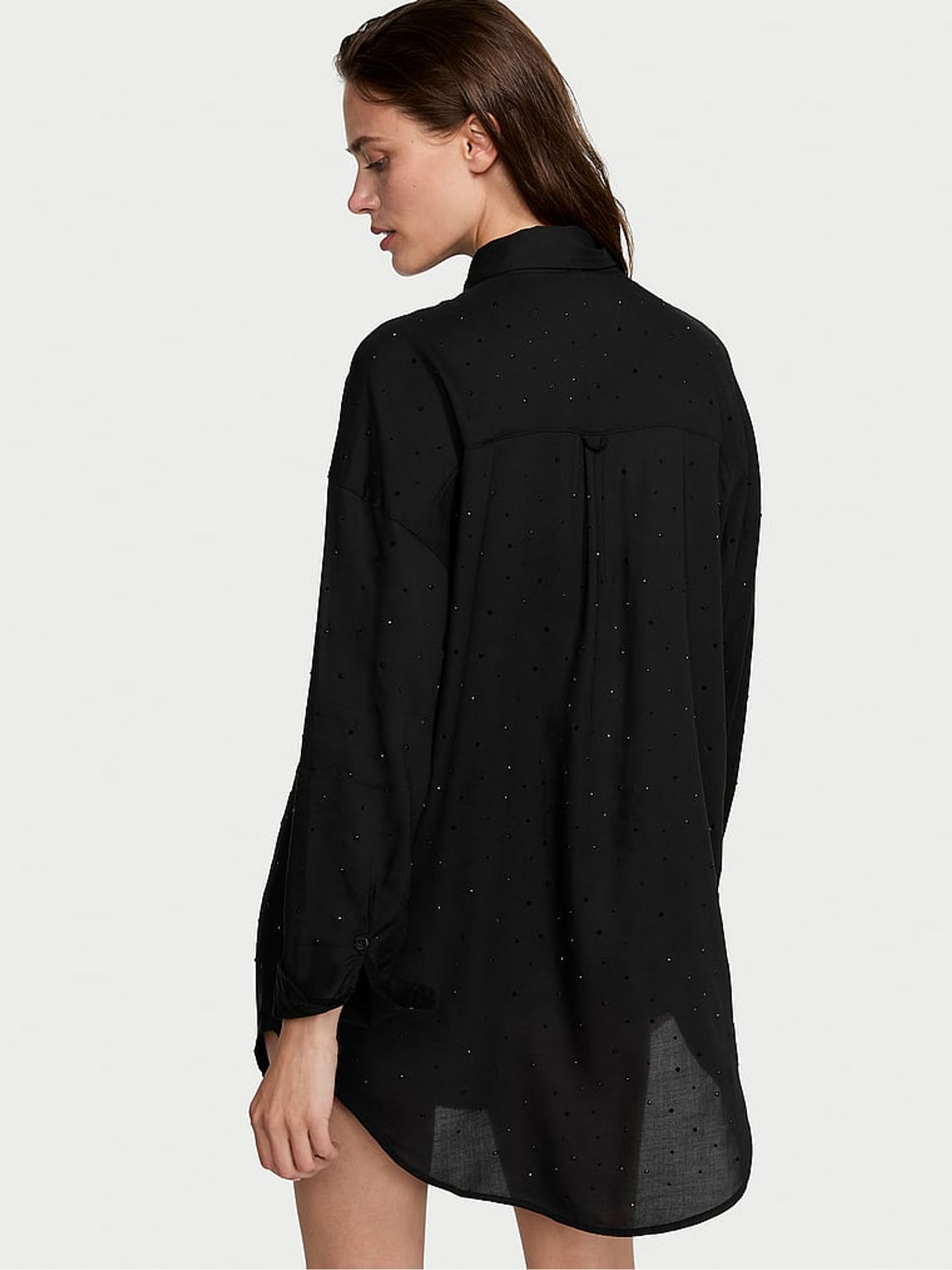 Black Diamante Rayon Coverups - Image 2 of 4