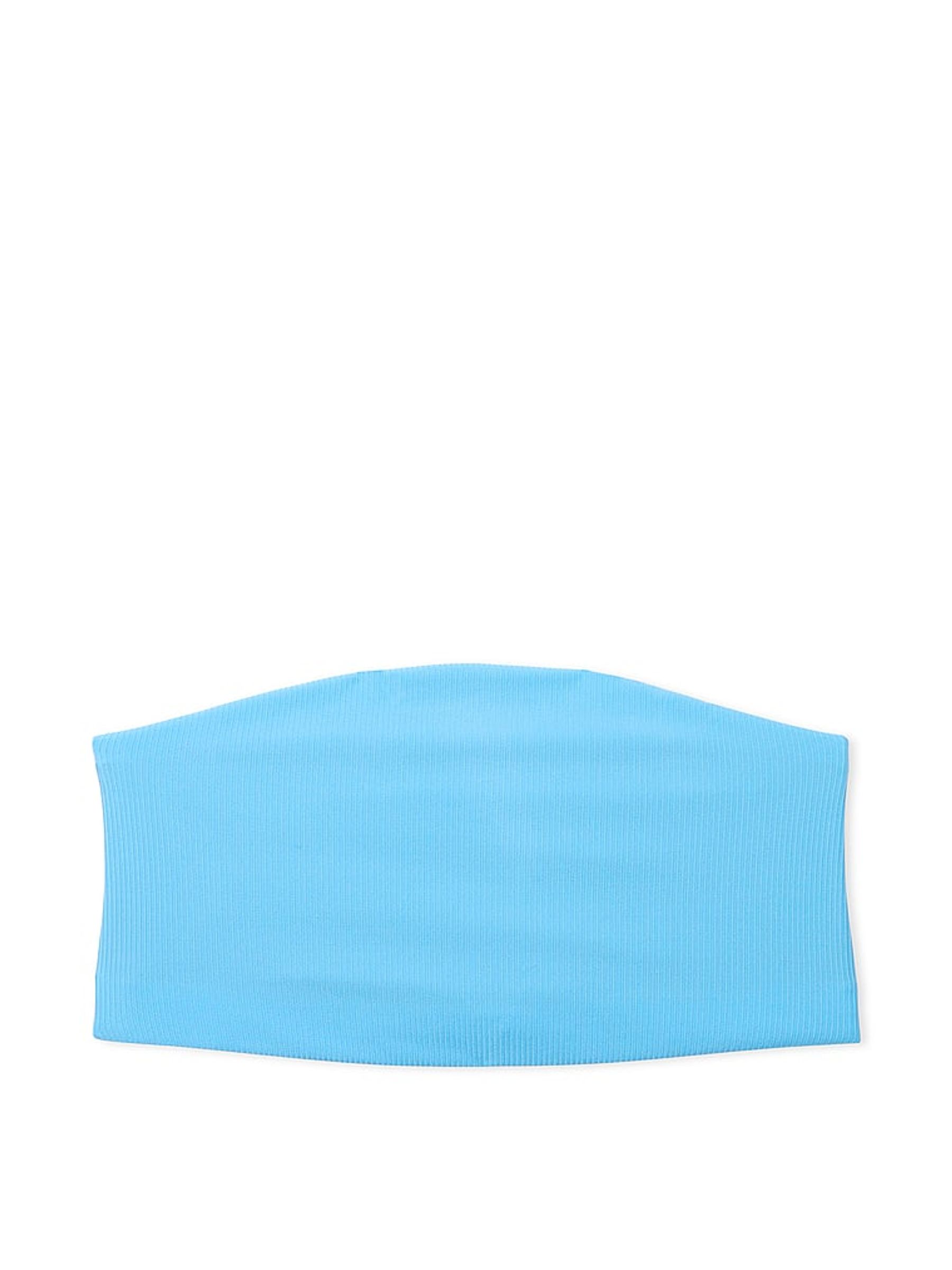 Castaway Blue Rib Bandeau Soft Stretch Bralette - Image 3 of 3