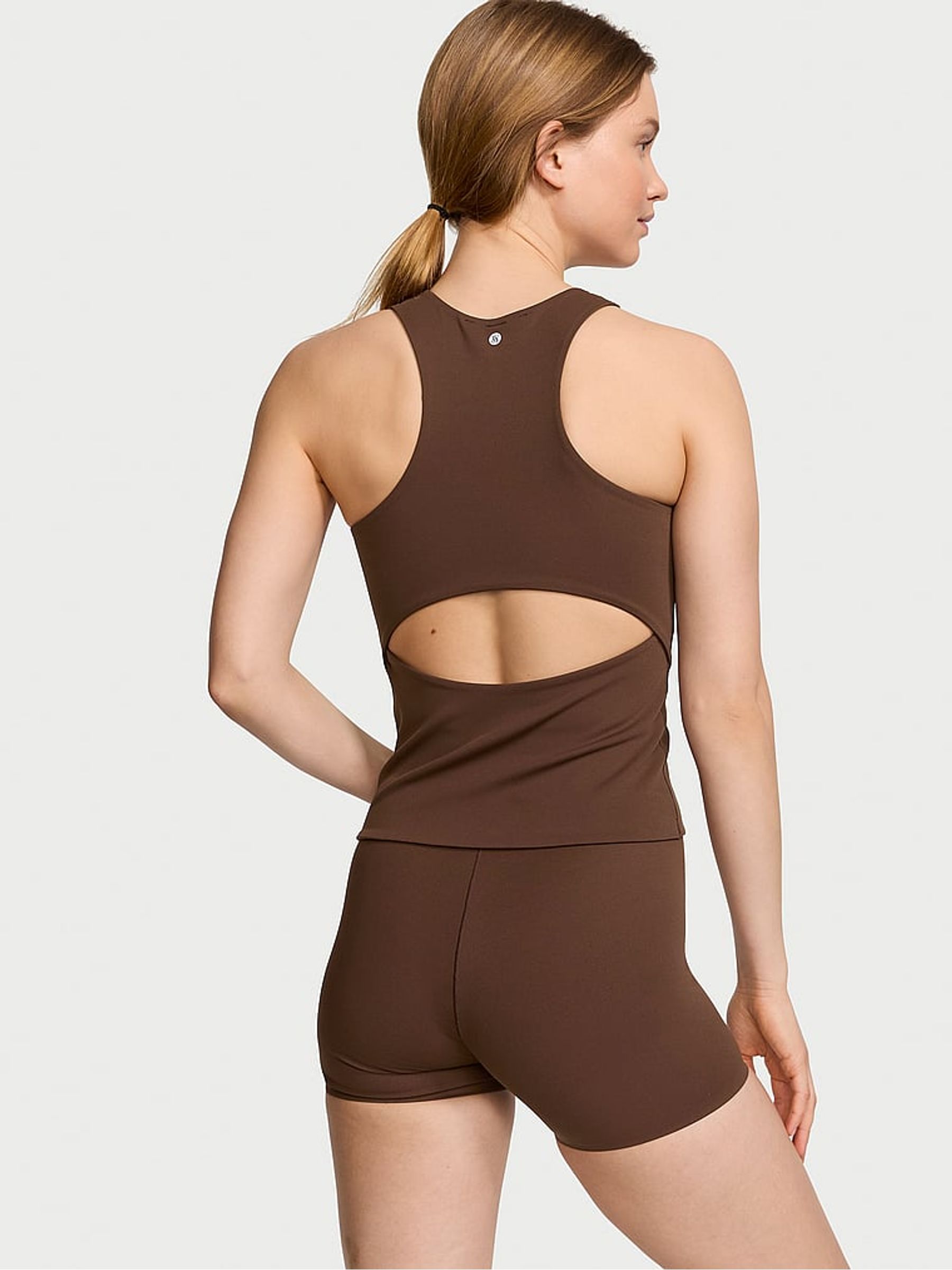 Ganache Brown Elevate High Neck Tank Top - Image 2 of 3