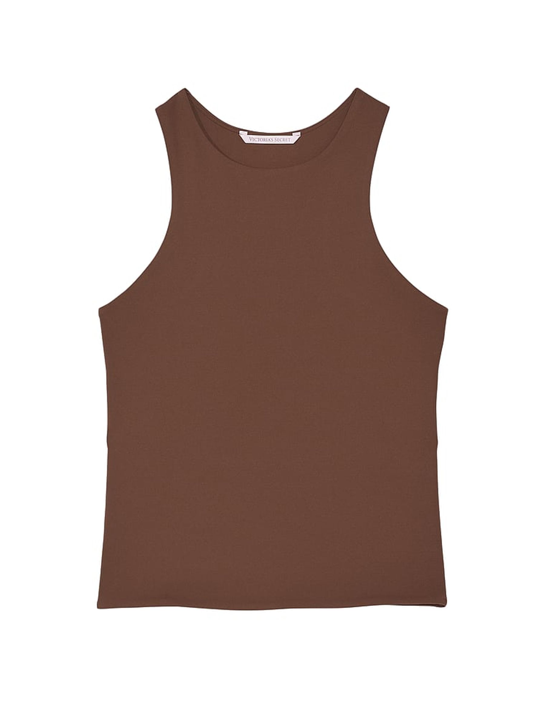 Ganache Brown Elevate High Neck Tank Top - Image 3 of 3