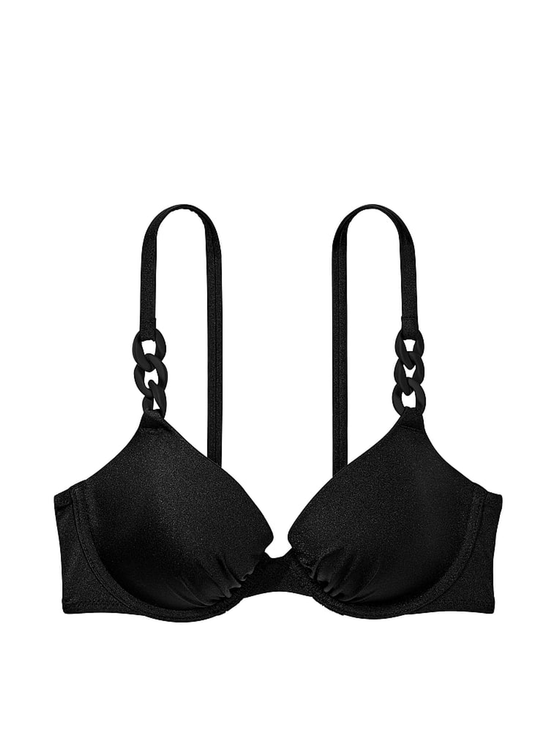 Nero Black Push Up Swim Chain Bikini Top - Image 3 of 3