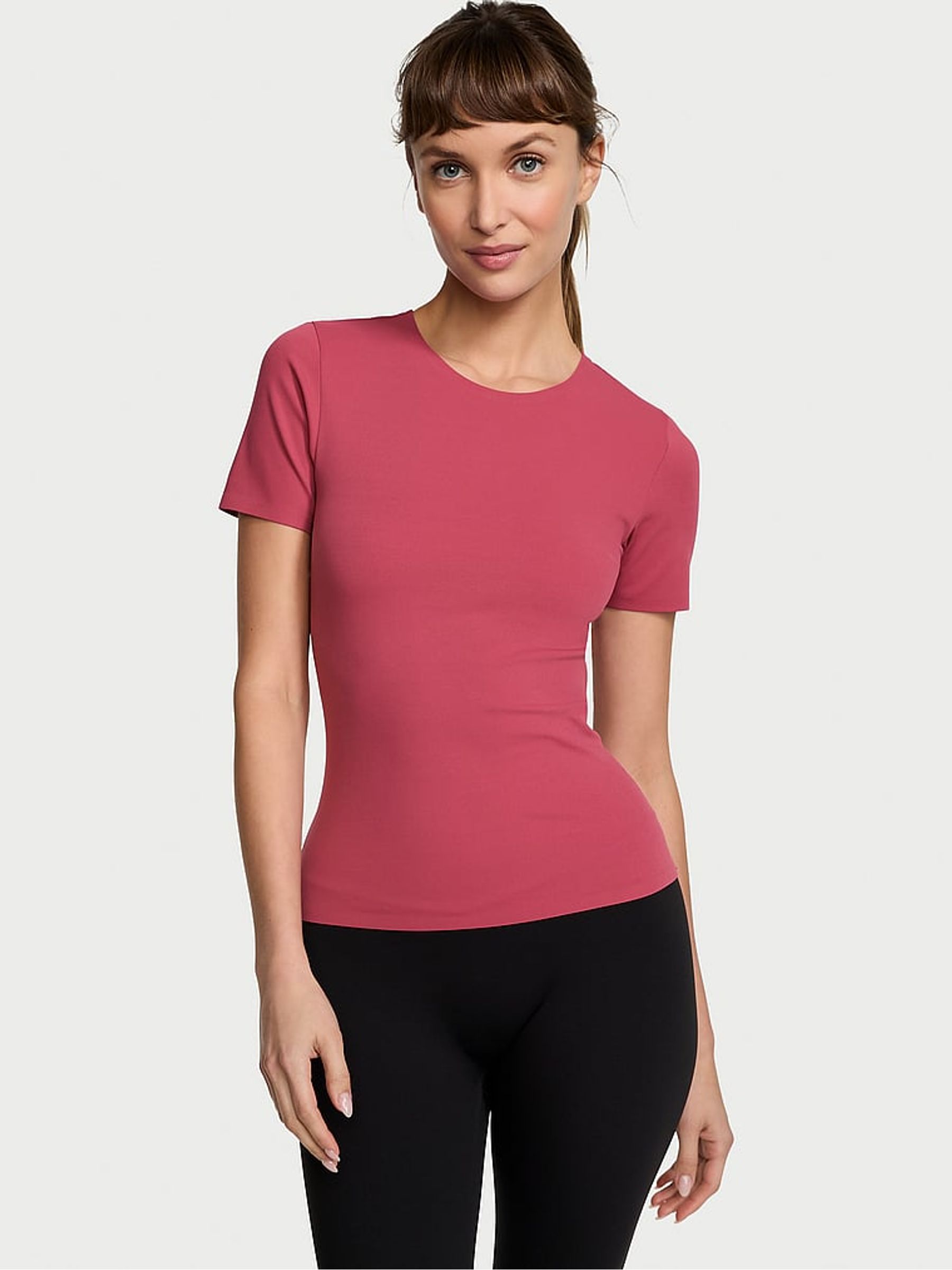 Deep Rose Pink Elevate™ Stretch T-Shirt - Image 1 of 3