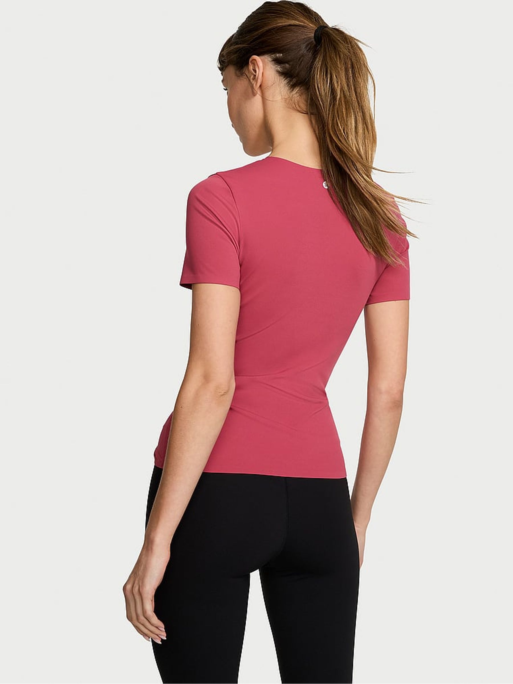 Deep Rose Pink Elevate™ Stretch T-Shirt - Image 2 of 3