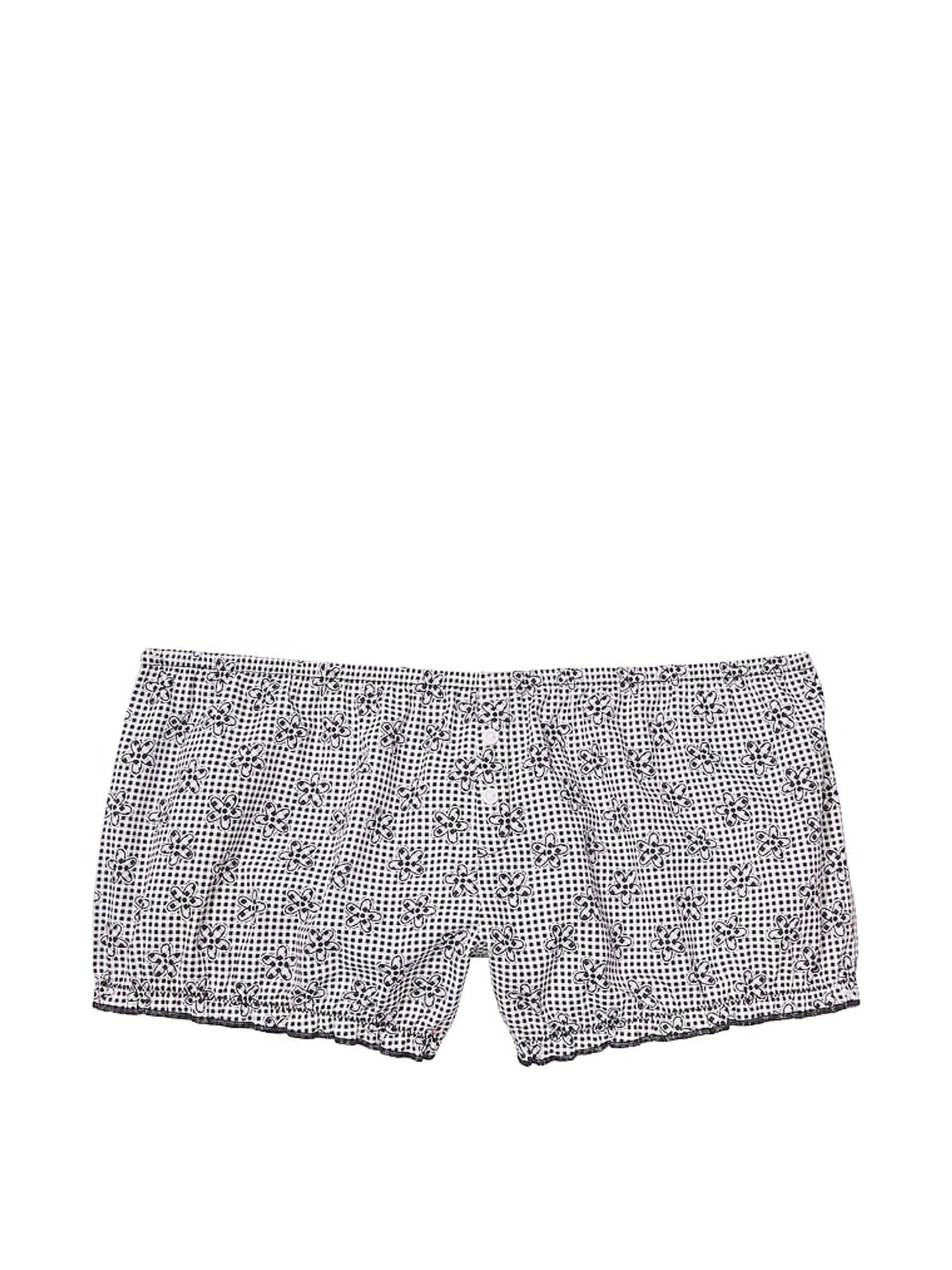 Midnight Meadow Grey Satin Frankies Bikinis Marilyn Satin Shorts - Image 3 of 3