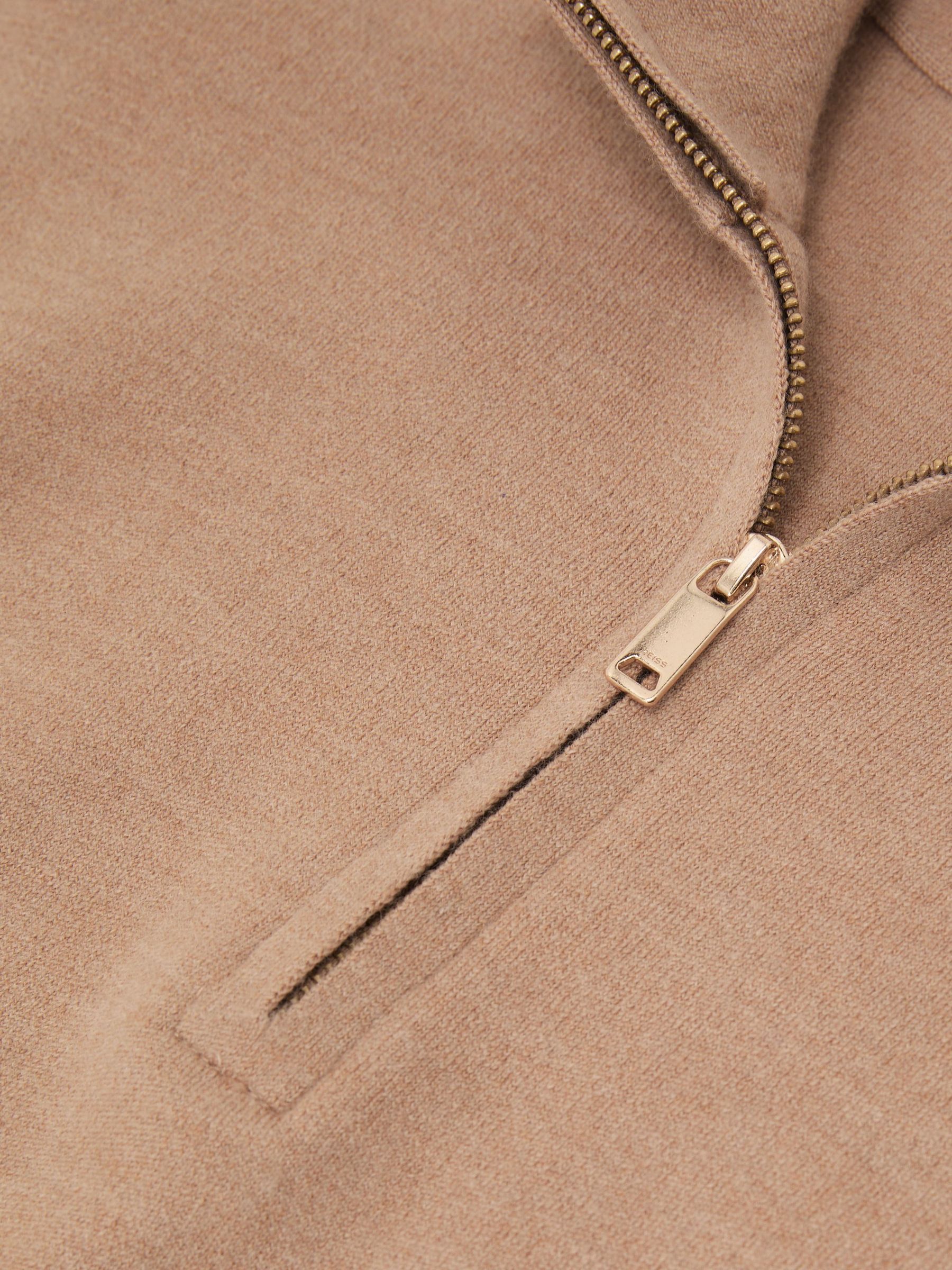 Wool-Blend Half-Zip Jumper in Camel - Image 7 of 7