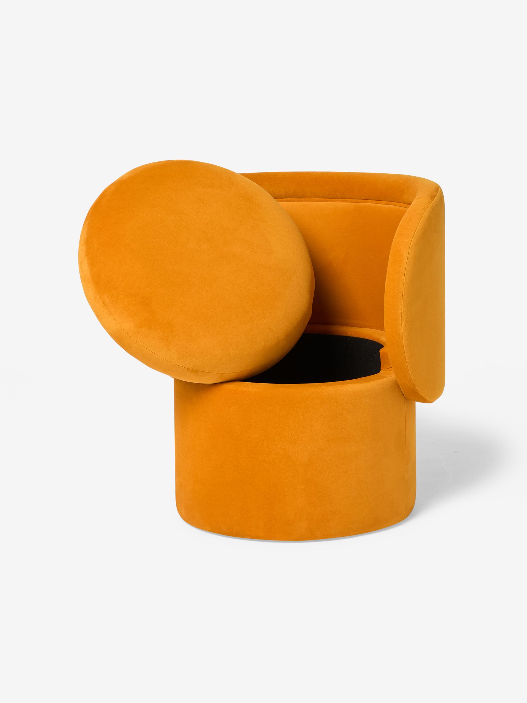Eva Accent in Honey Yellow Velvet - Image 3 of 4