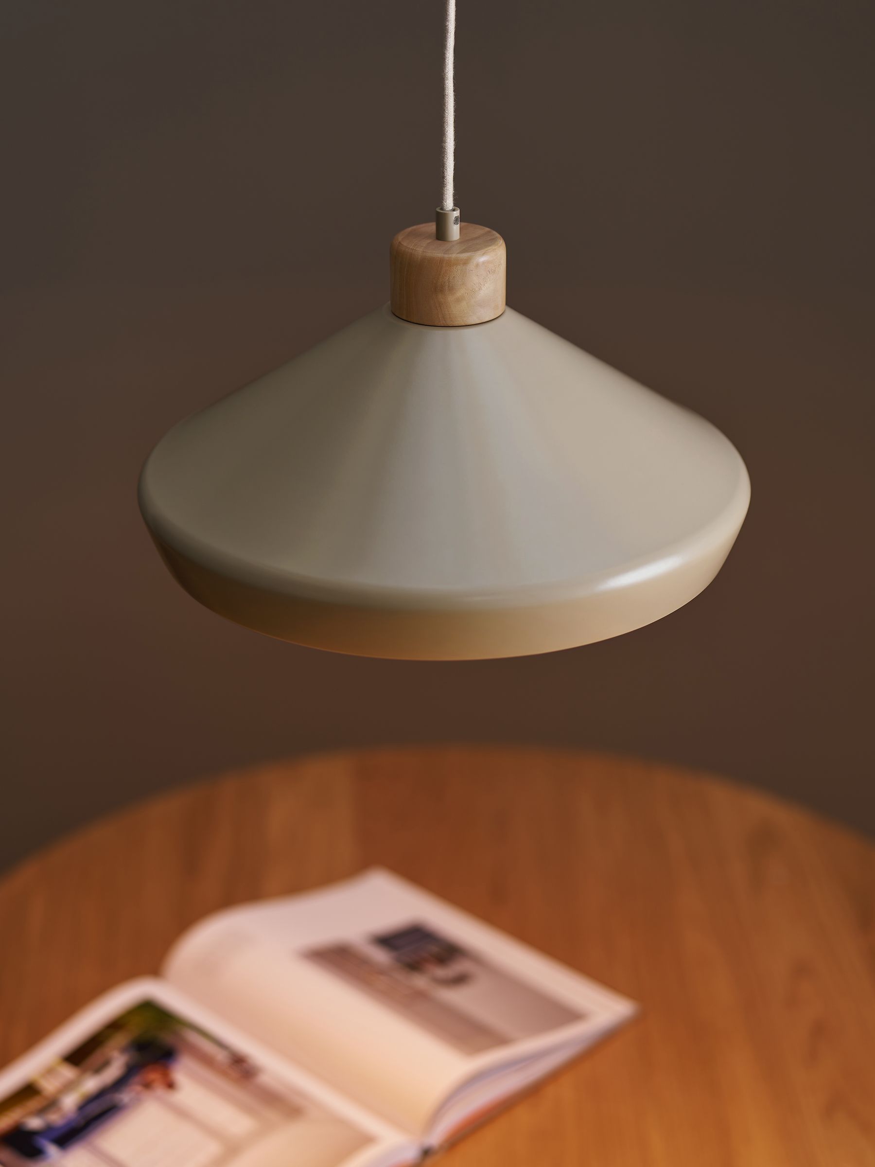 Albert Pendant Ceiling Light in Cream - Image 2 of 3