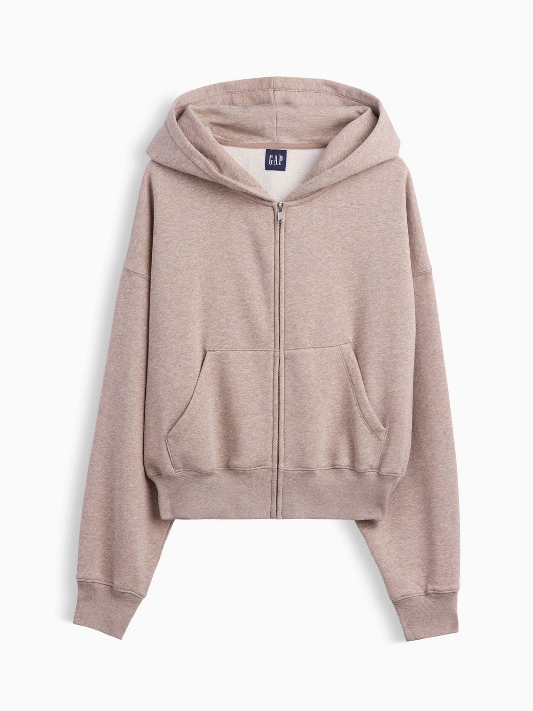 Cool Brown VintageSoft Wedge Zip-up Hoodie - Image 6 of 6