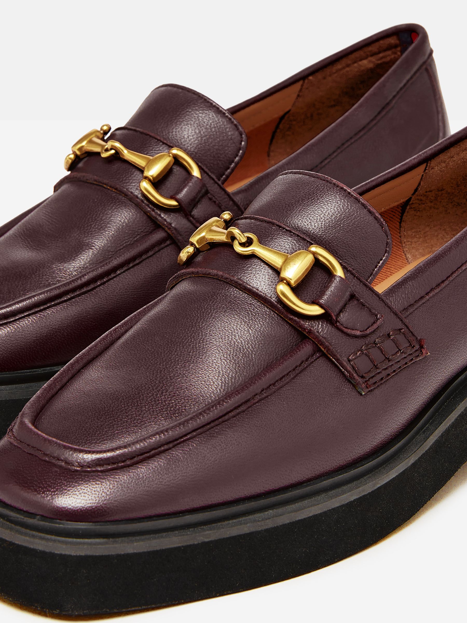 Marnie Burgundy Red Chunky Loafers - Image 4 of 5