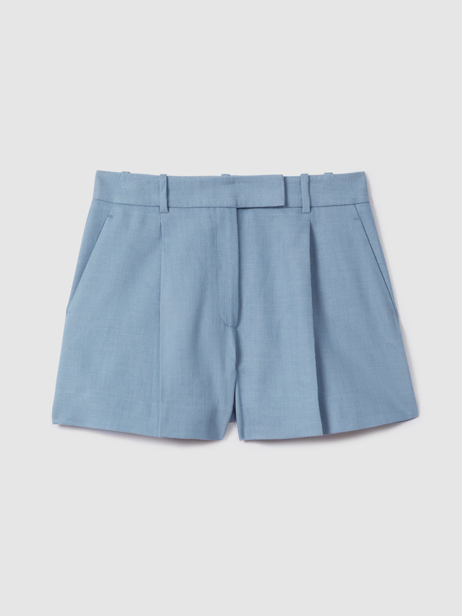 Tailored Suit Shorts with TENCEL™ Fibers in Blue - Image 2 of 6
