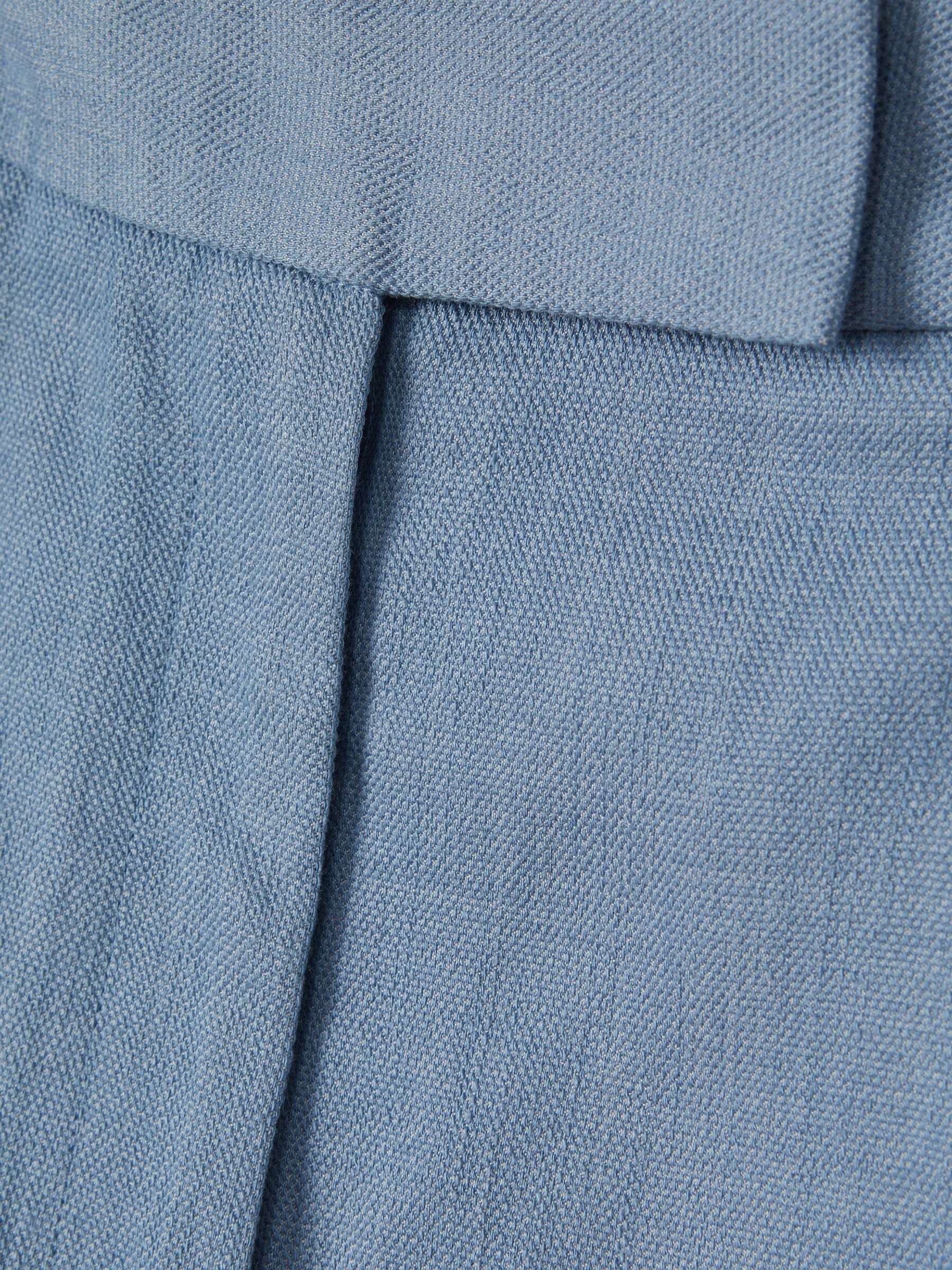 Tailored Suit Shorts with TENCEL™ Fibers in Blue - Image 6 of 6