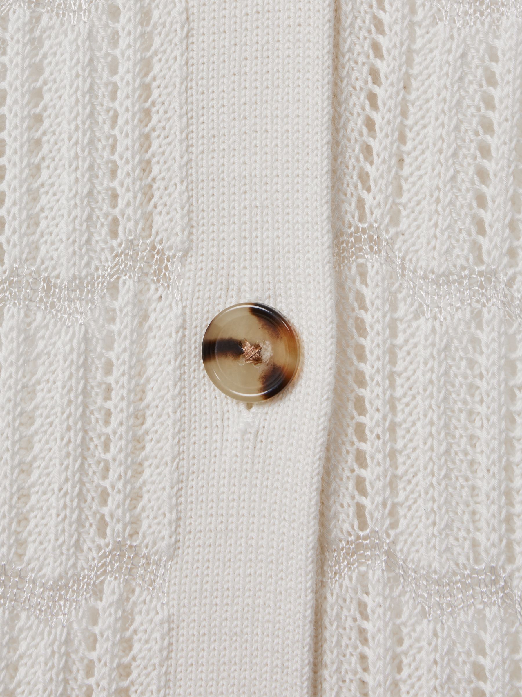 Crochet Cardigan in Ivory - Image 7 of 7