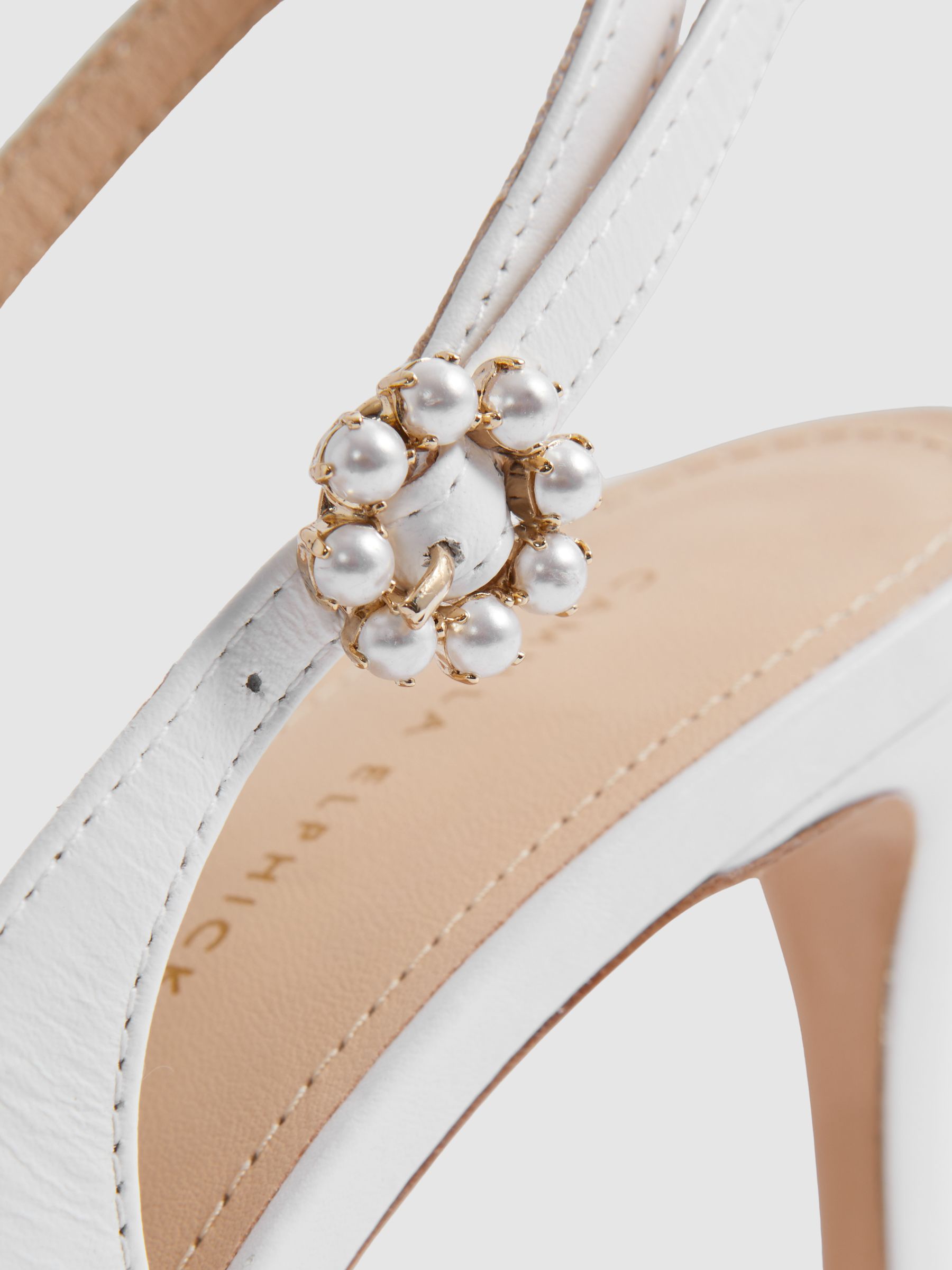 Camilla Elphick Slingback Heels in White - Image 5 of 5