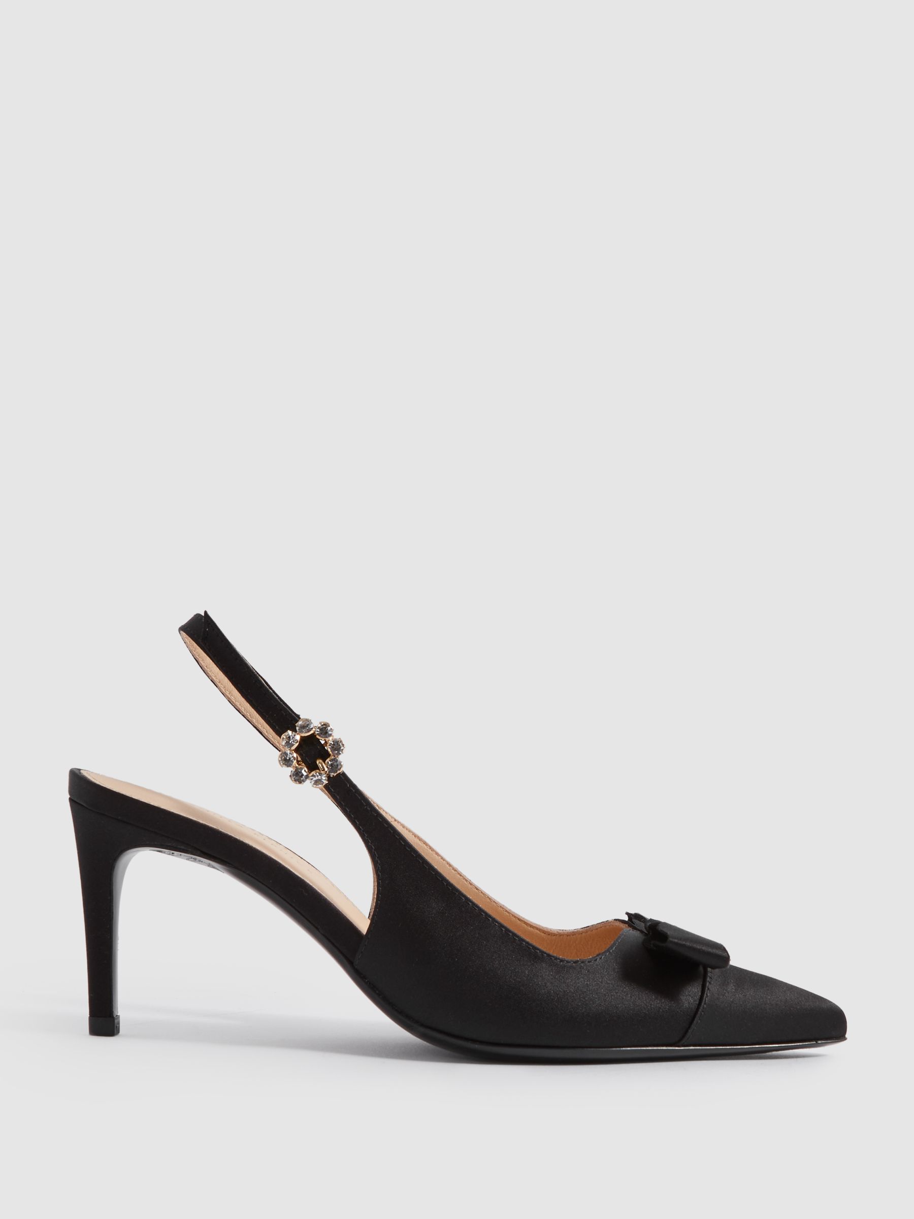 Camilla Elphick Slingback Heels in Black - Image 1 of 4