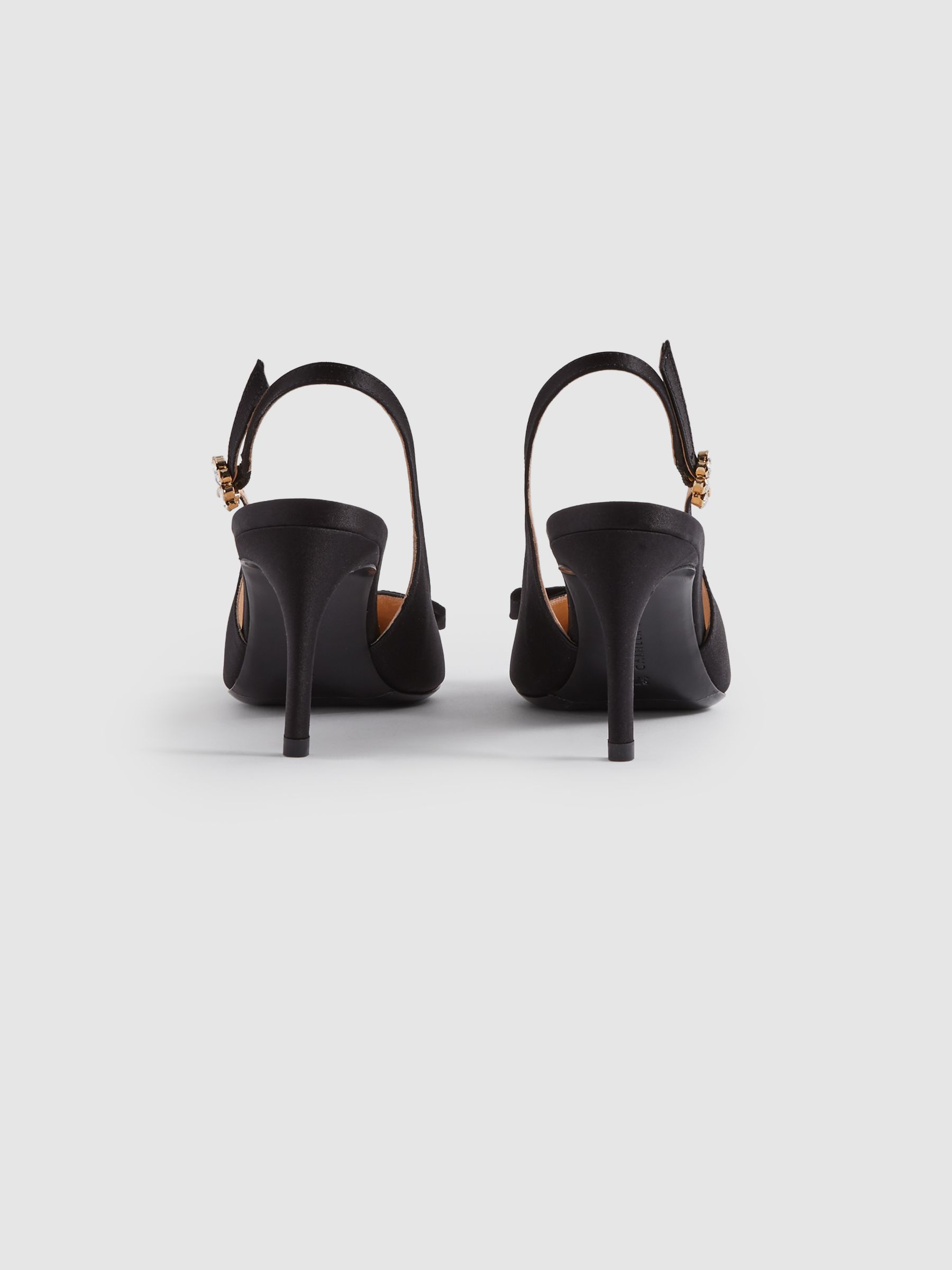 Camilla Elphick Slingback Heels in Black - Image 4 of 4