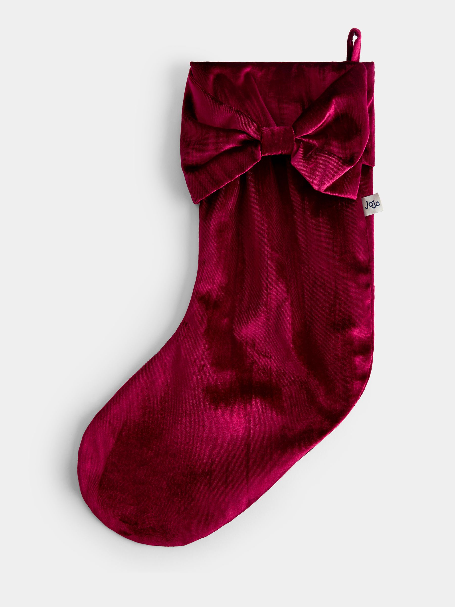 Red Velvet Christmas Stockings & Sacks - Image 1 of 4 Red Velvet Christmas Stockings & Sacks - Image 1 of 4
