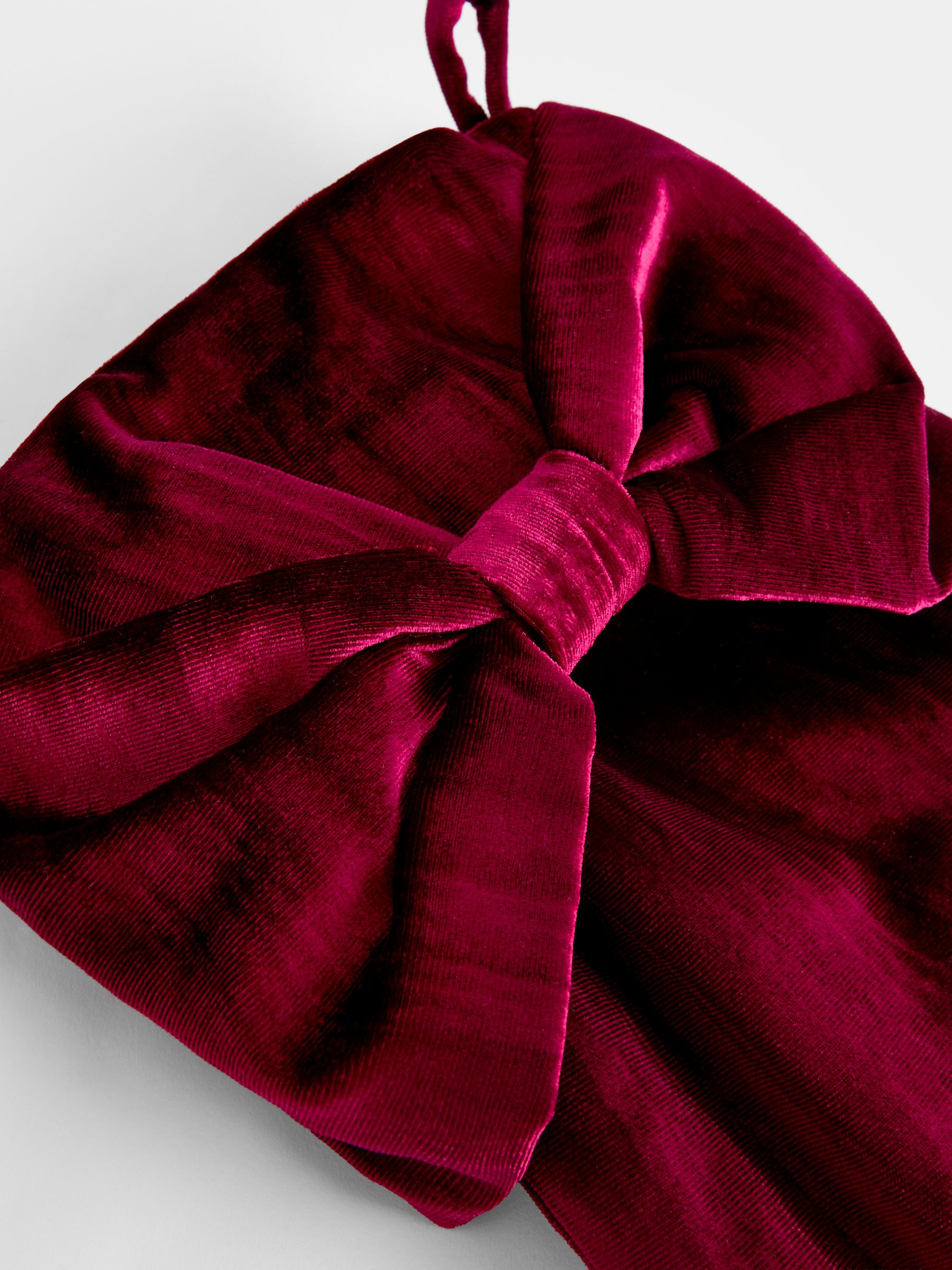 Red Velvet Christmas Stockings & Sacks - Image 3 of 4