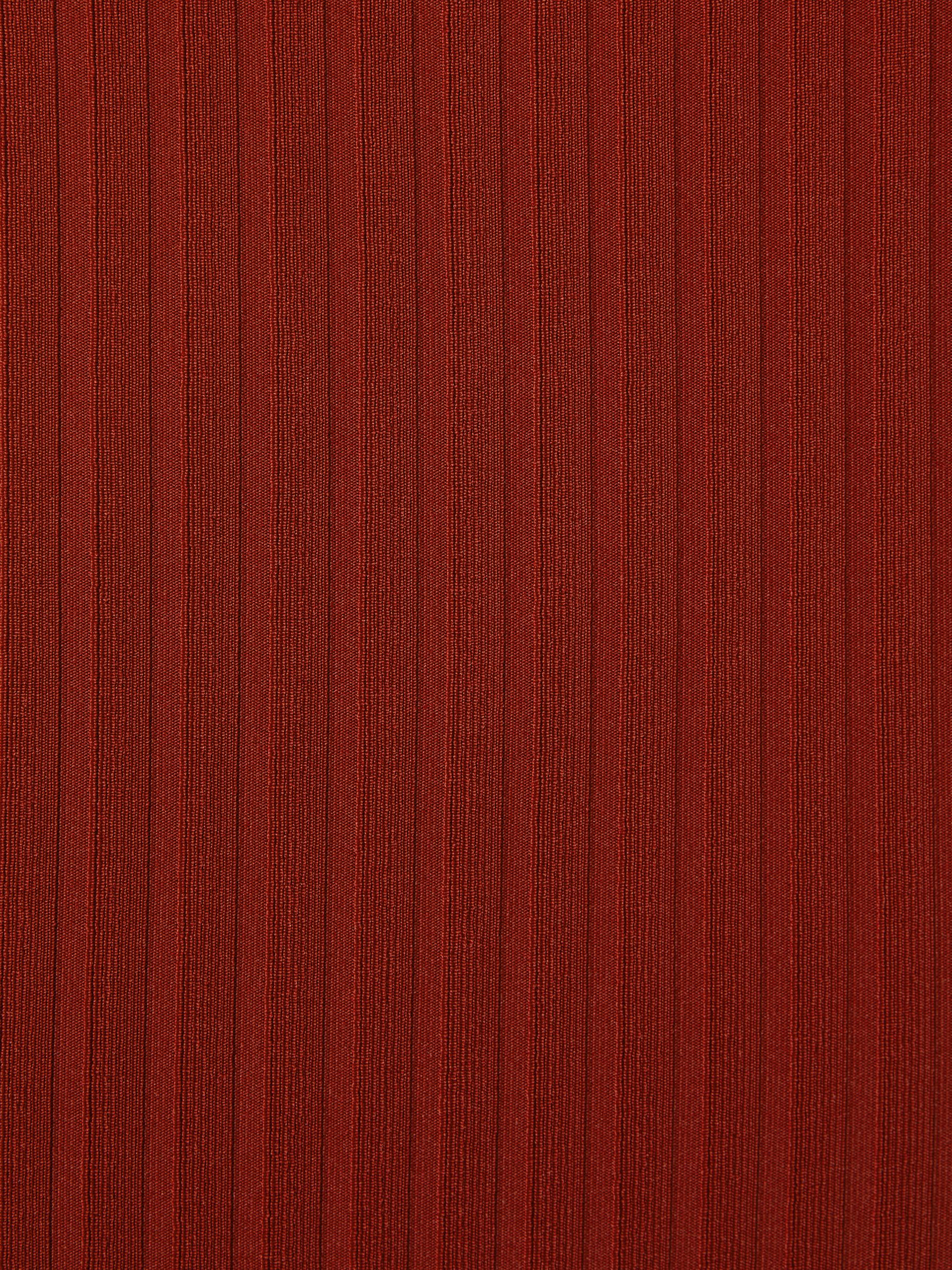 Calvin Klein Underwear Ribbed One-Shoulder Swimsuit in Dark Magma Red - image 4
