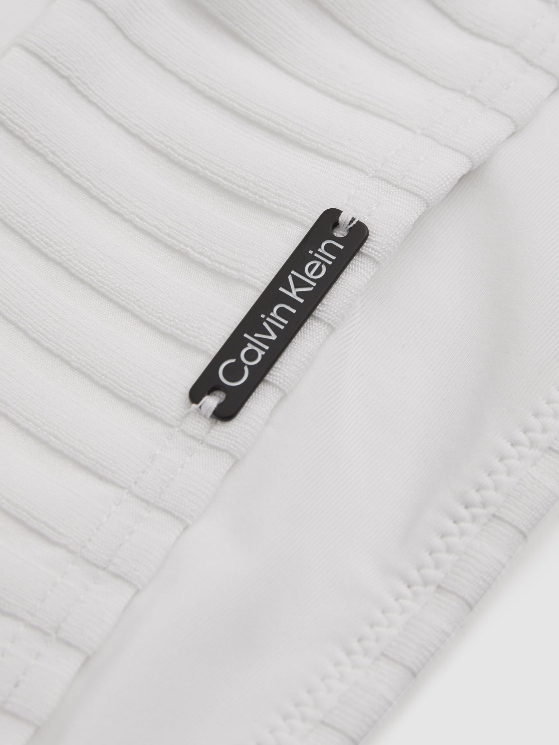 Calvin Klein White Calvin Klein Underwear Ribbed Bandeau Bikini Top - Image 2 of 2