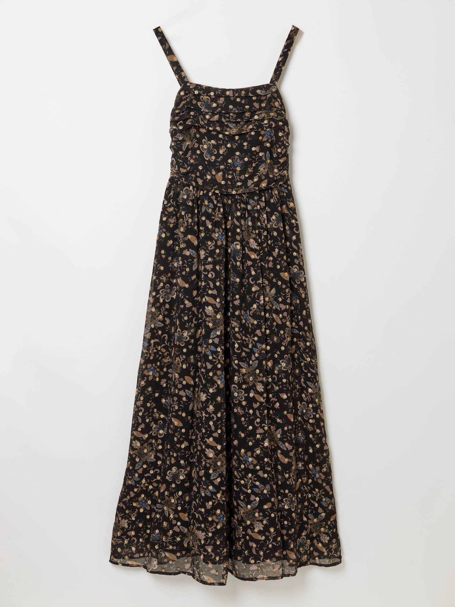 Mischa Black Petite Metallic Spot Dress - Image 6 of 6