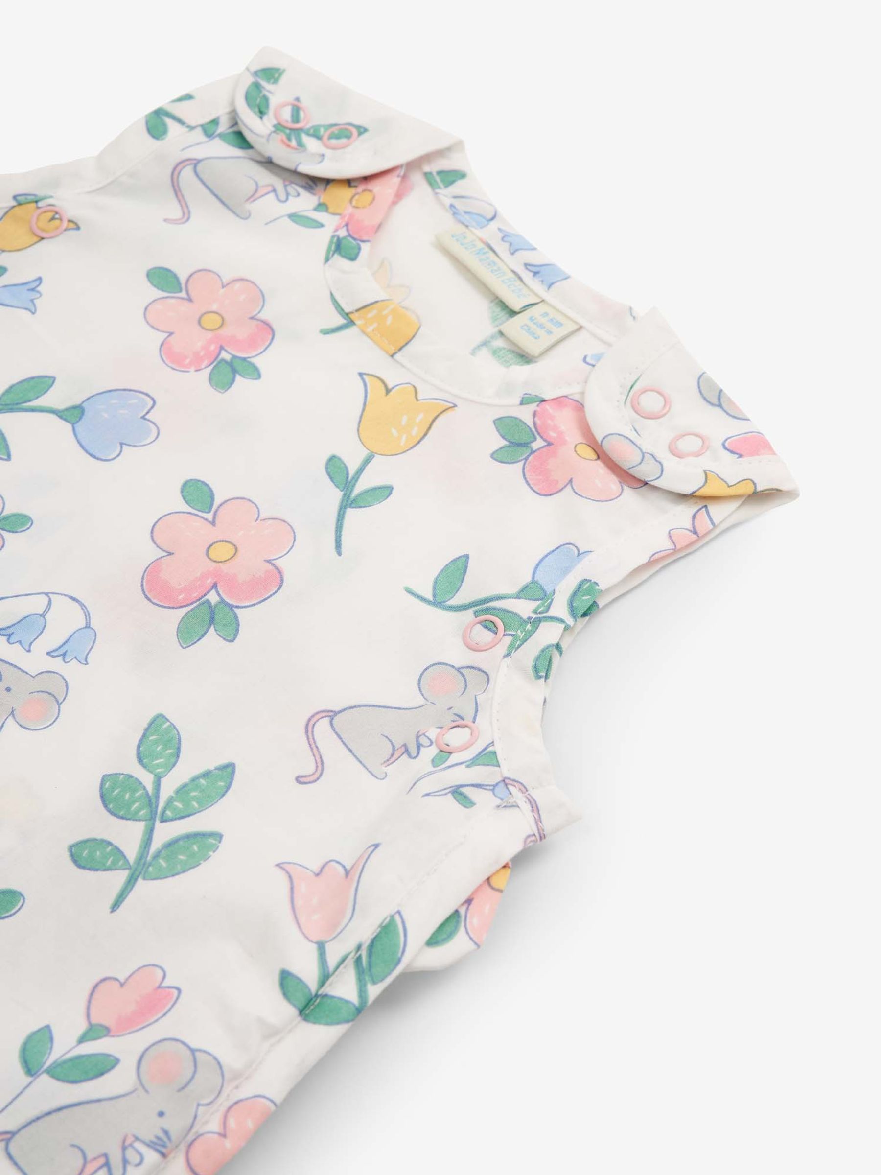 Pink Mouse Floral Print 1 Tog Baby Sheet Sleeping Bag - Image 4 of 4