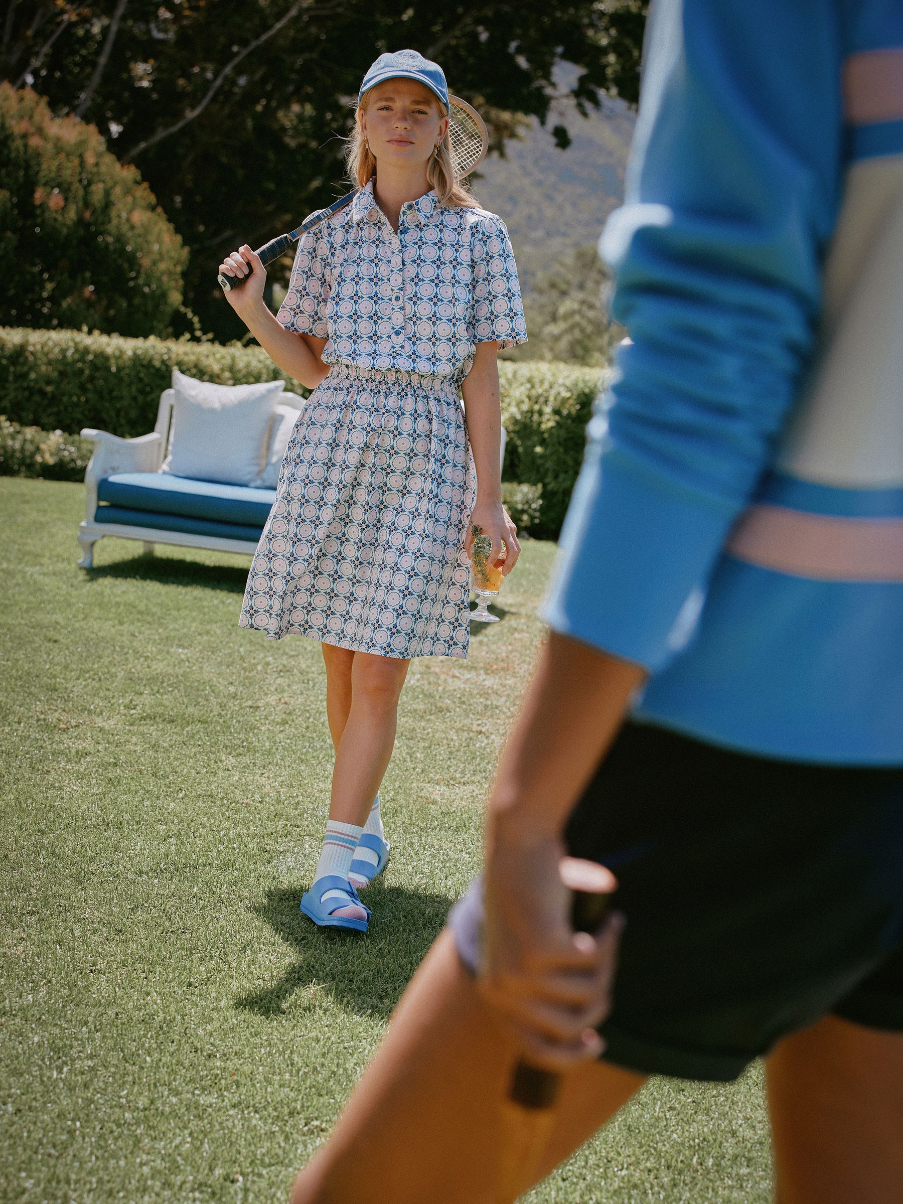 Opal Pink & Blue Printed Tennis Dress - Image 7 of 7