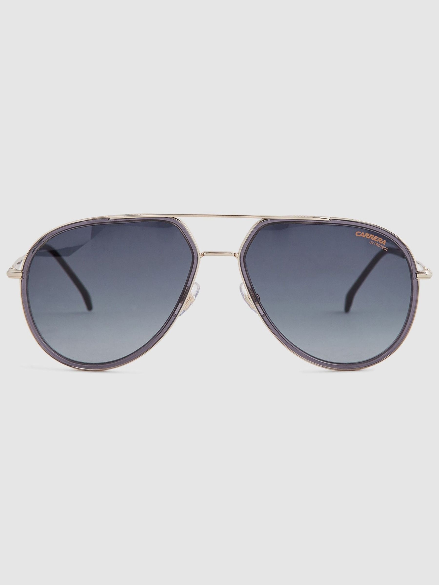 Carrera Eyewear Metal Sunglasses in Grey - Image 1 of 4