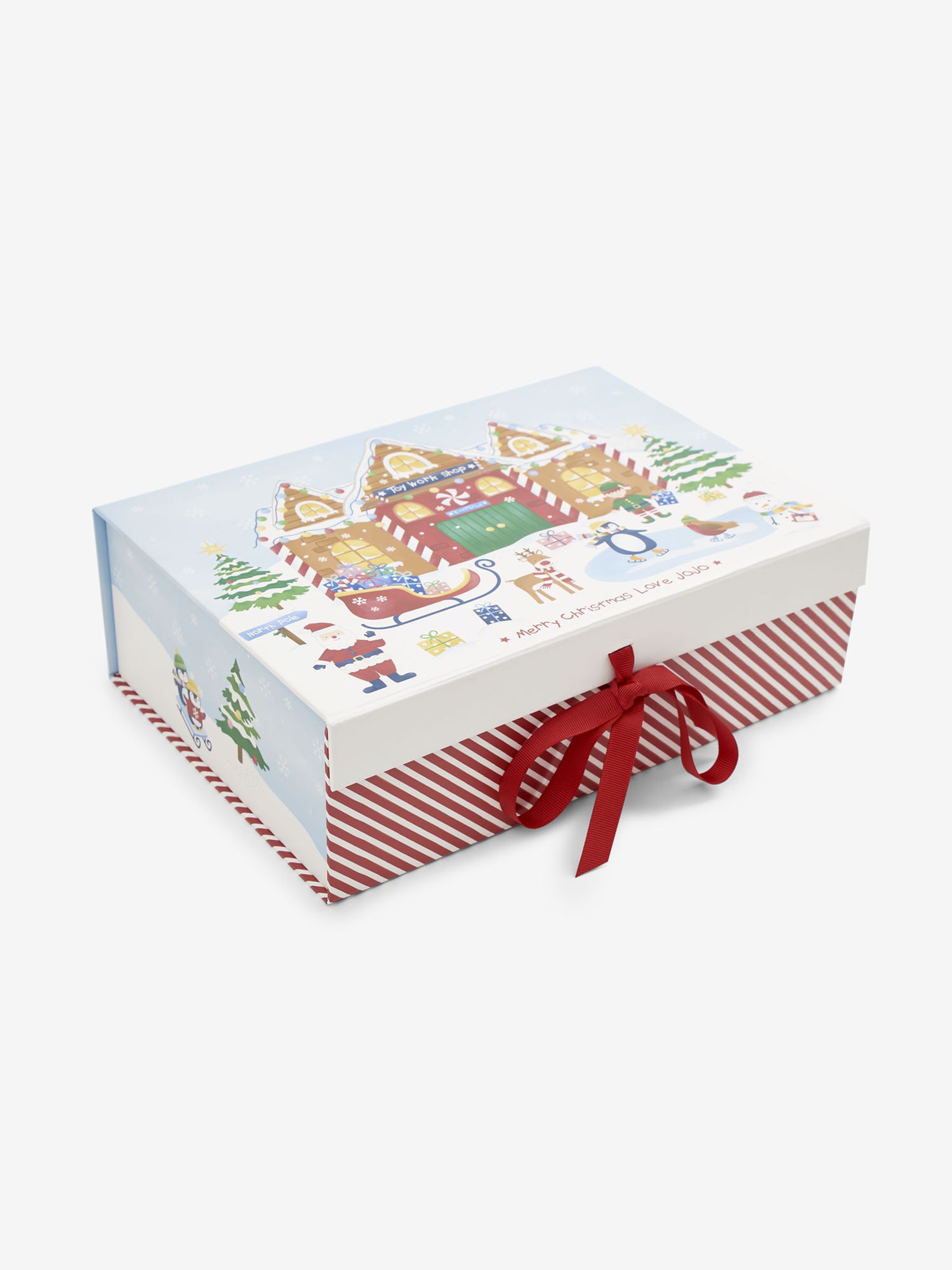 Red Medium Christmas Gift Box - Image 2 of 2