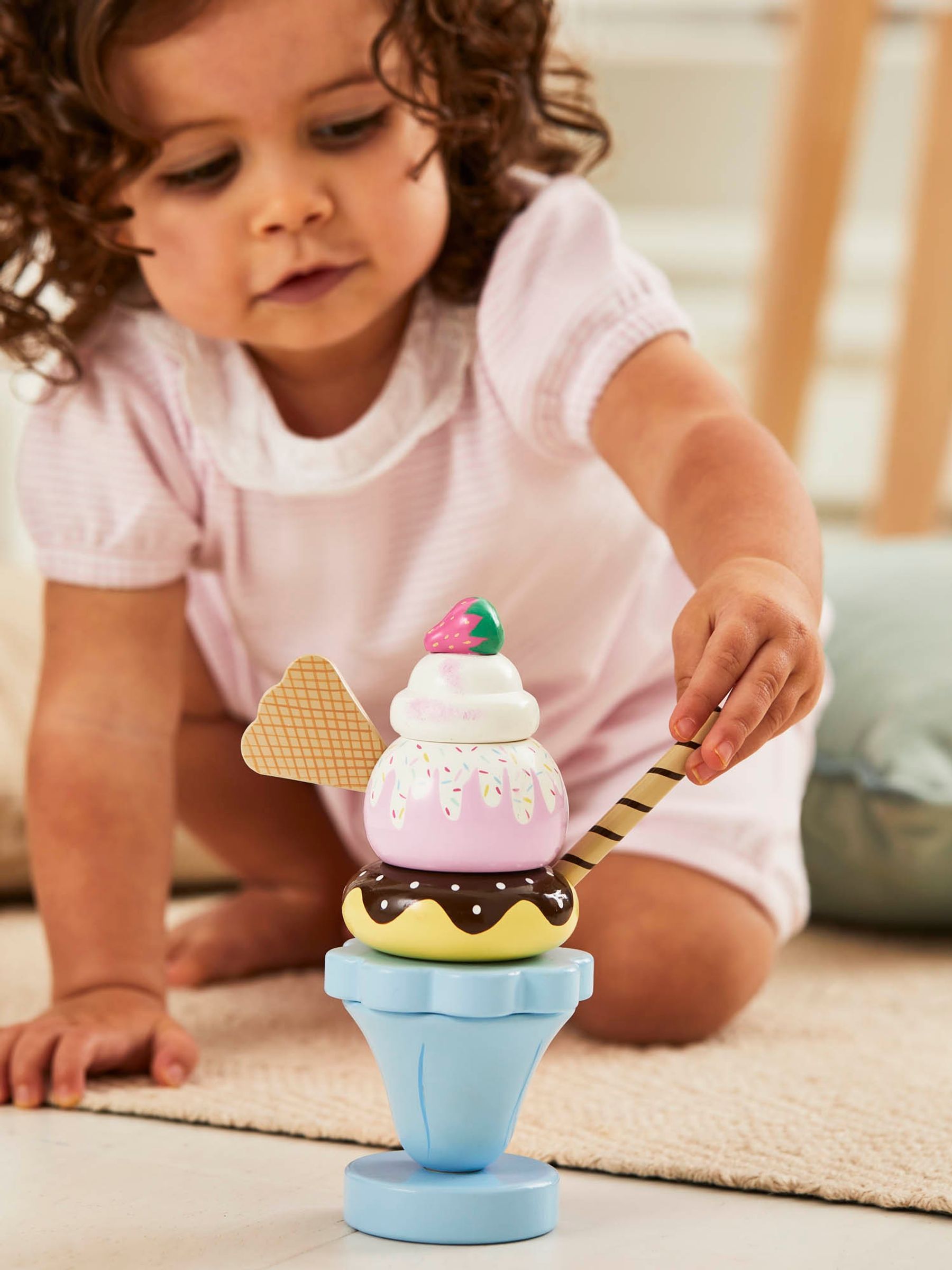 Wooden Ice Cream Stacking Toy - Image 3 of 5