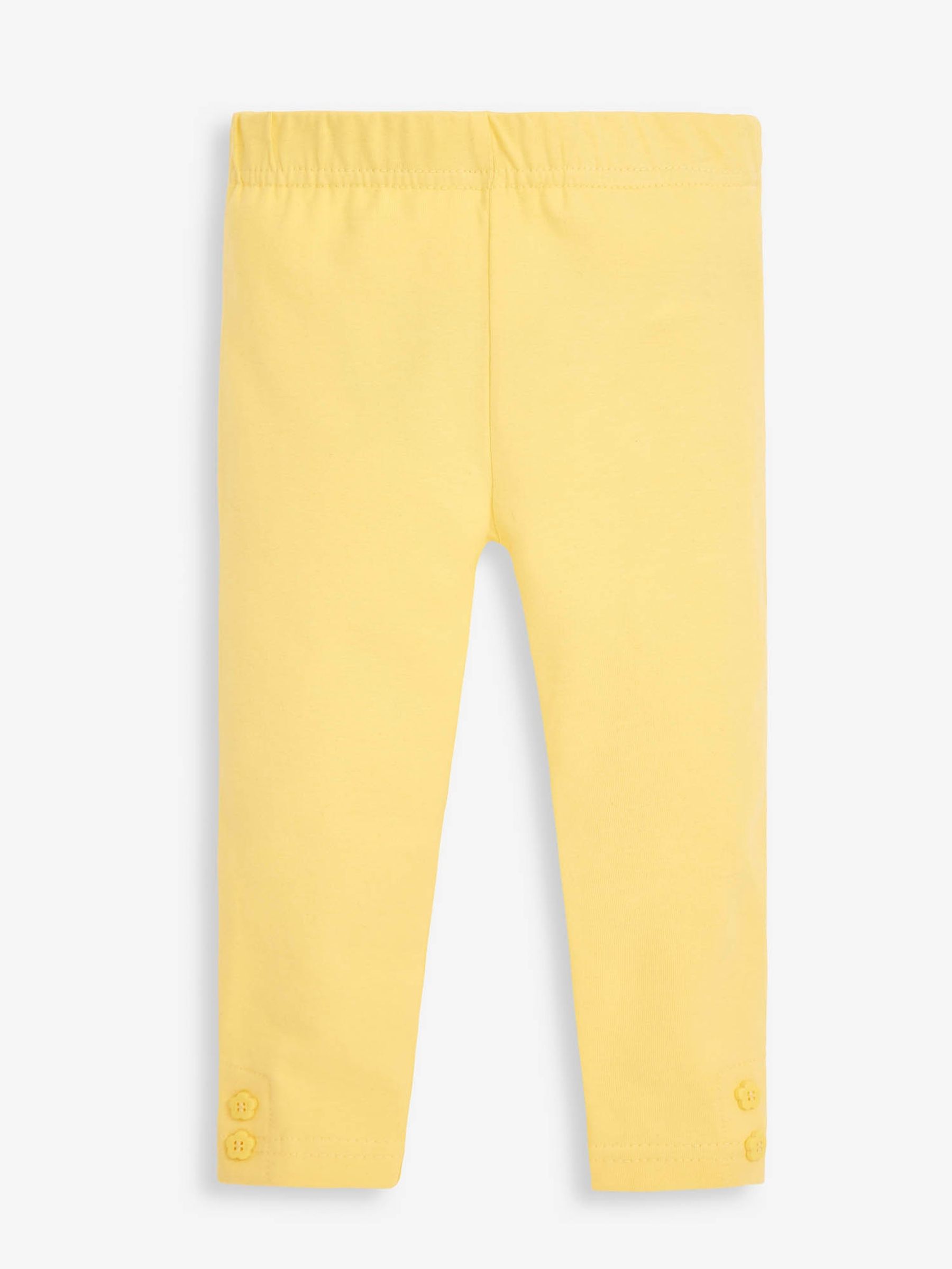 2-Pack Girls' Lemon Ditsy Print & Yellow Leggings in Blue - Image 3 of 5