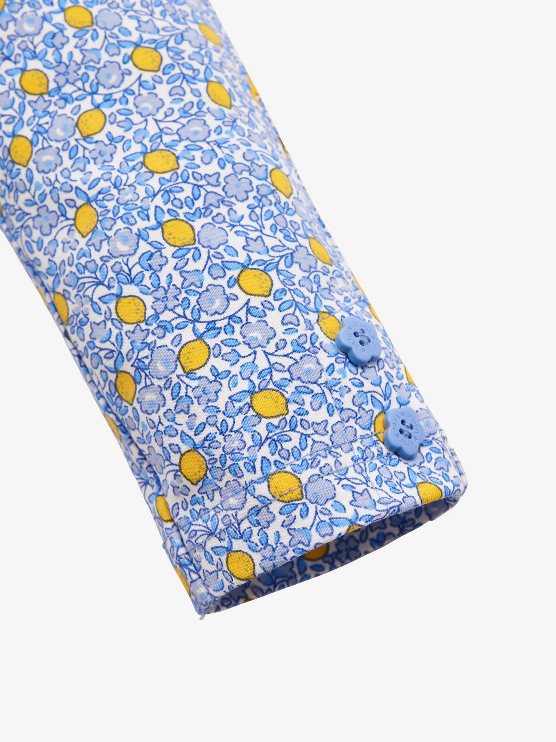 2-Pack Girls' Lemon Ditsy Print & Yellow Leggings in Blue - Image 4 of 5