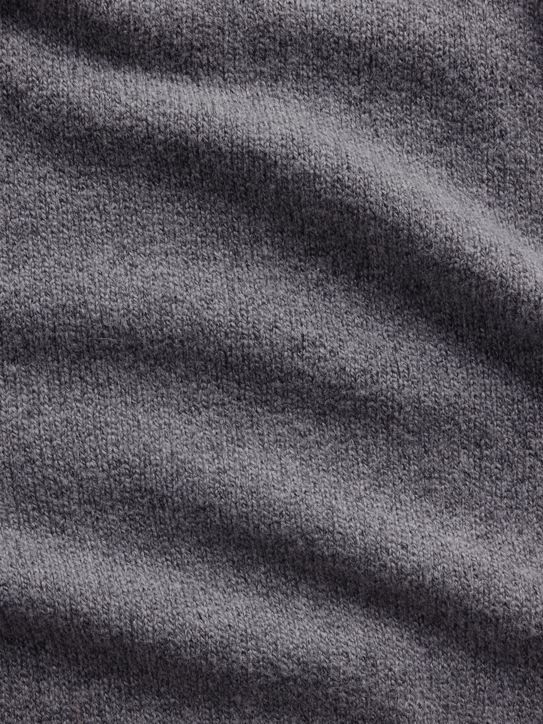 Grey CashSoft Zip-Up Knitted Hoodie - Image 6 of 6