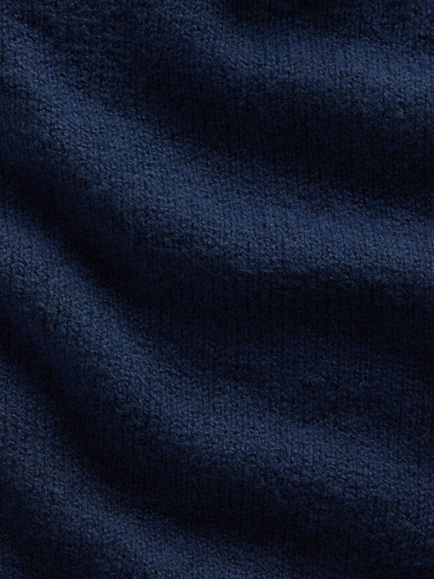 Navy CashSoft Zip-Up Knitted Hoodie - Image 6 of 6