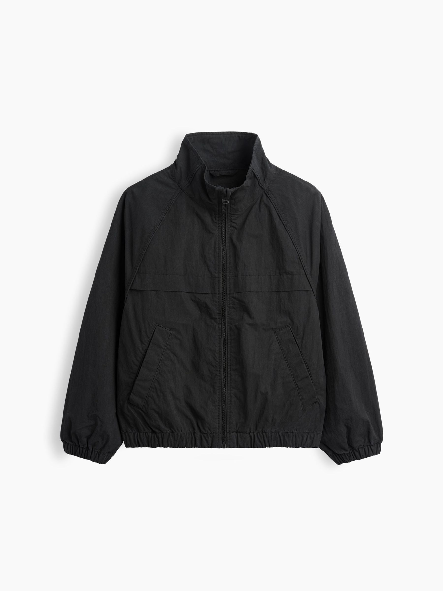 Black Relaxed Track Jacket - Image 4 of 5