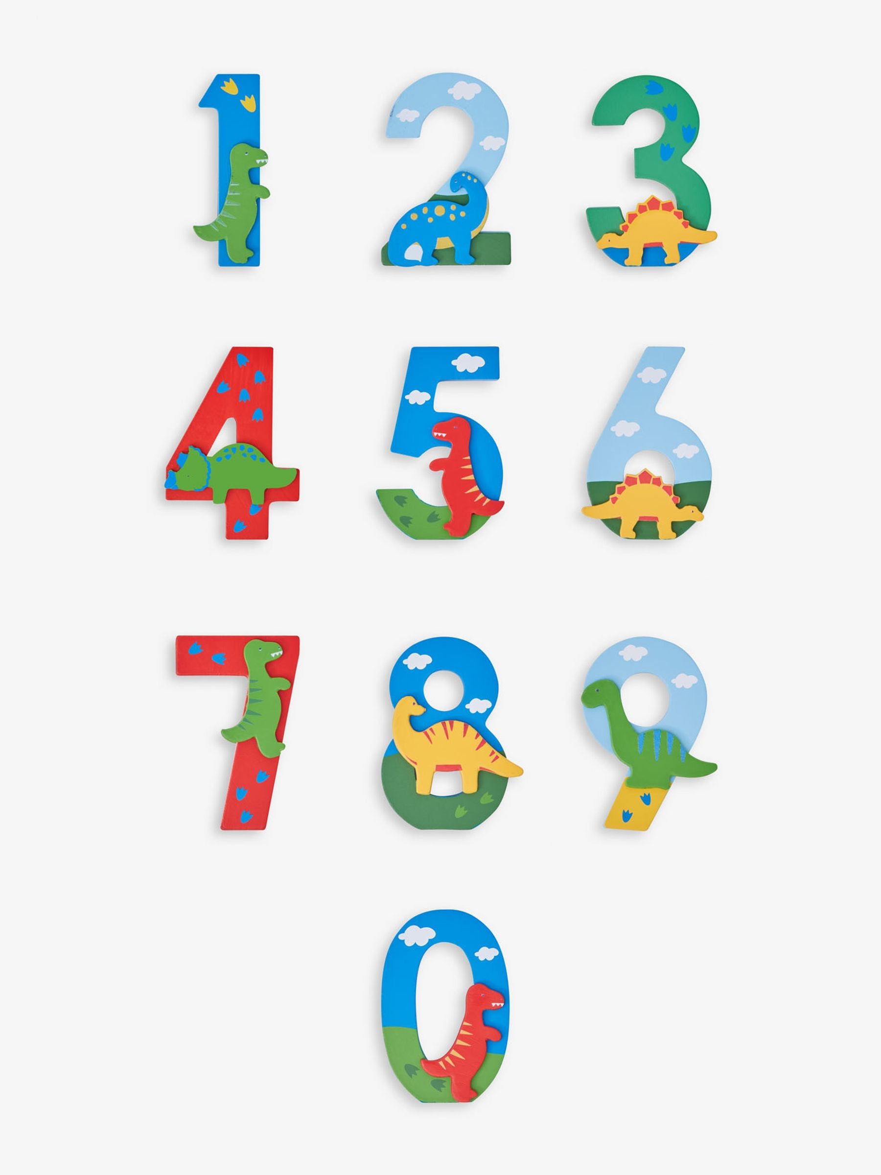 Dinosaur Wooden Numbers - Image 1 of 11