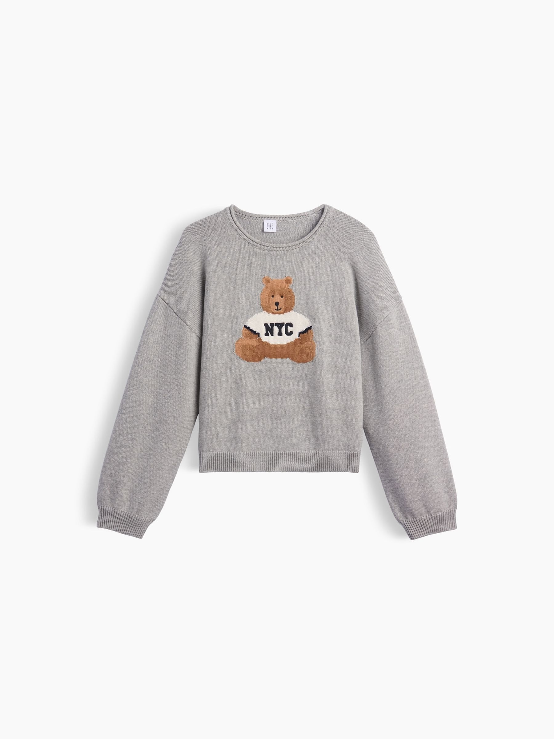 Grey Brannan Bear Oversized Rolled Neck Jumper - Image 4 of 5