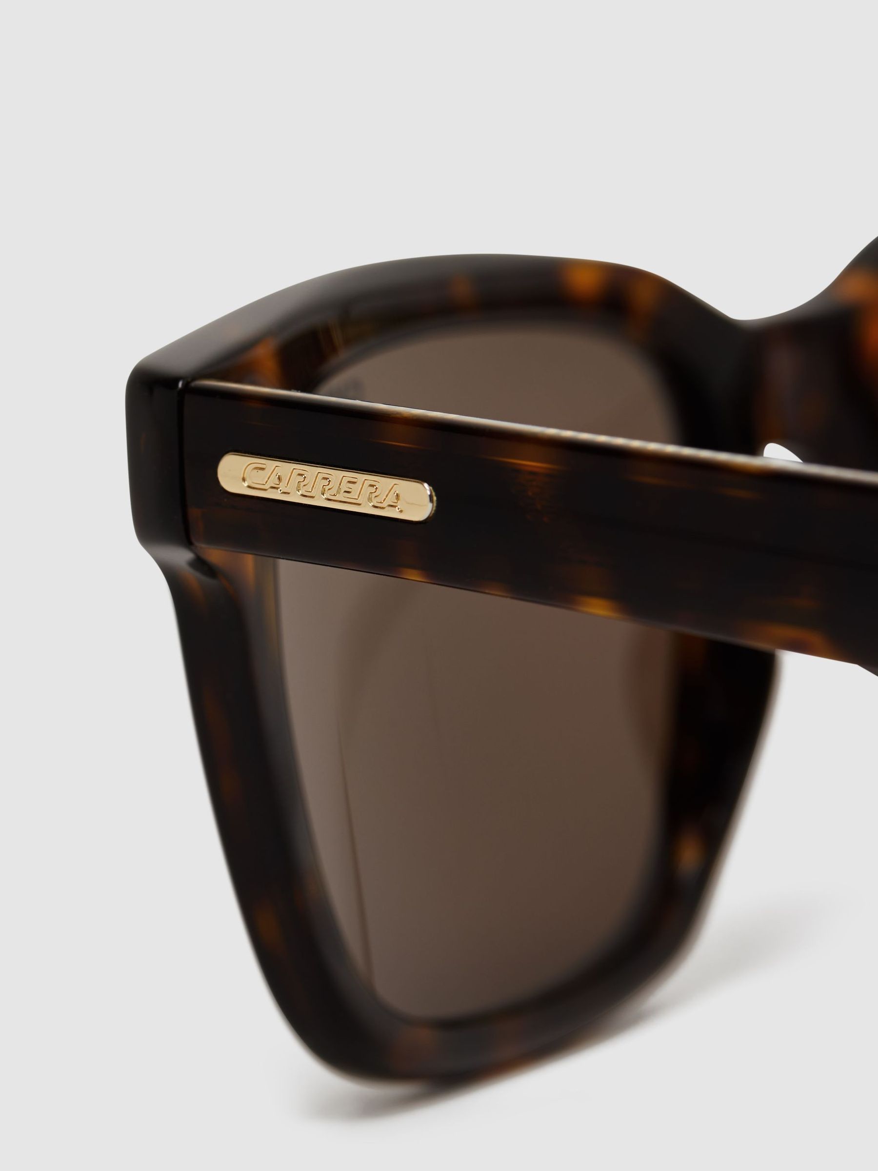 Carrera Eyewear Square Tortoiseshell Sunglasses in Brown - Image 4 of 4