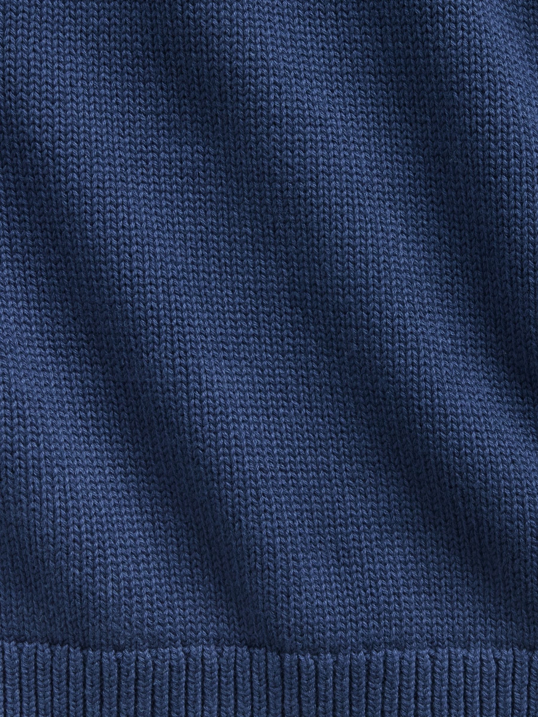 Blue Oversized Rolled Neck Jumper - Image 5 of 5